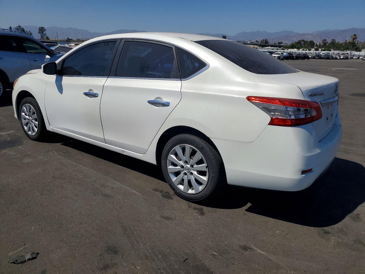 2014 Nissan Sentra Sv White vin: 3N1AB7AP9EL628588