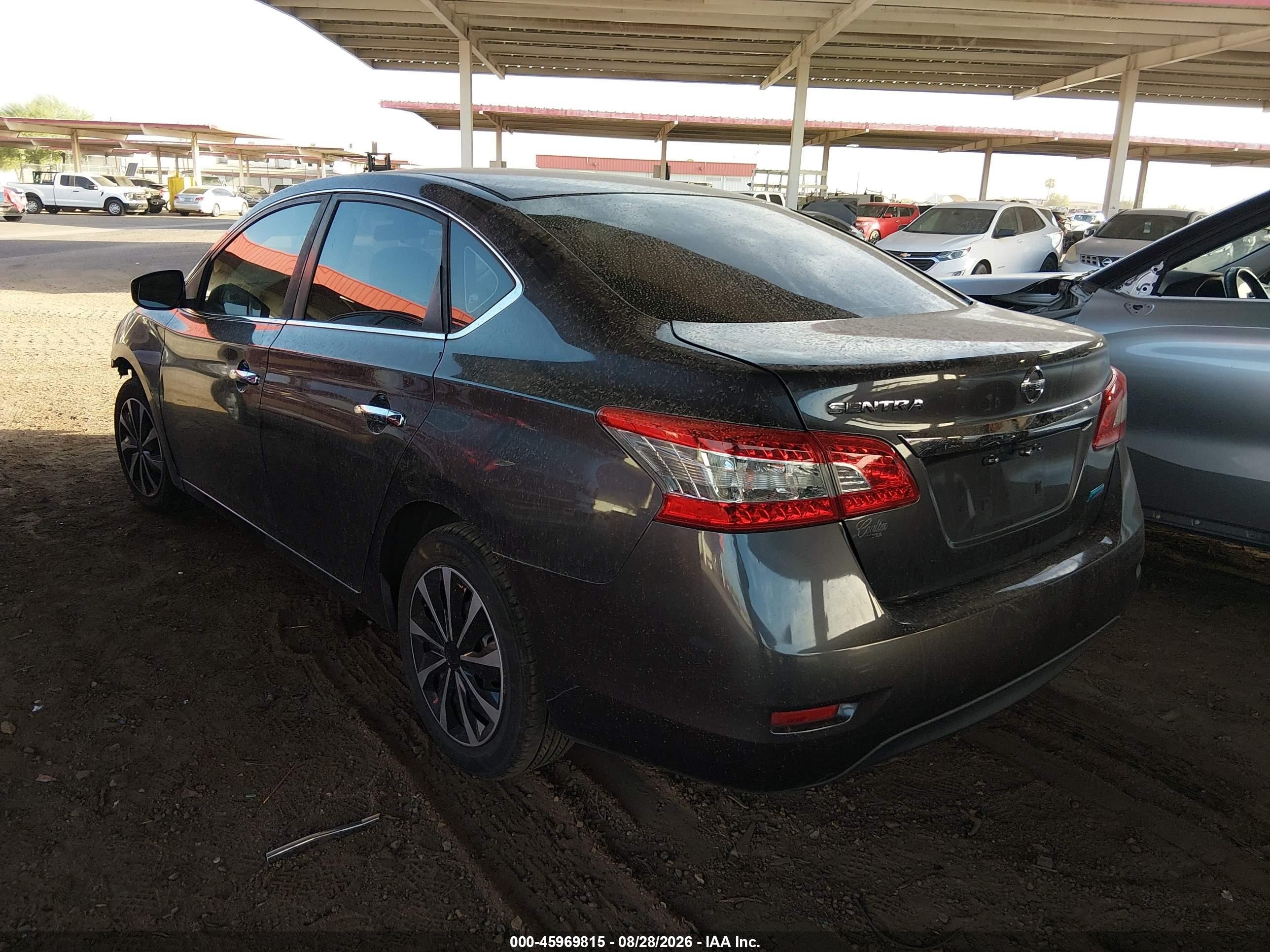 2014 Nissan Sentra S Gray vin: 3N1AB7AP9EL629255