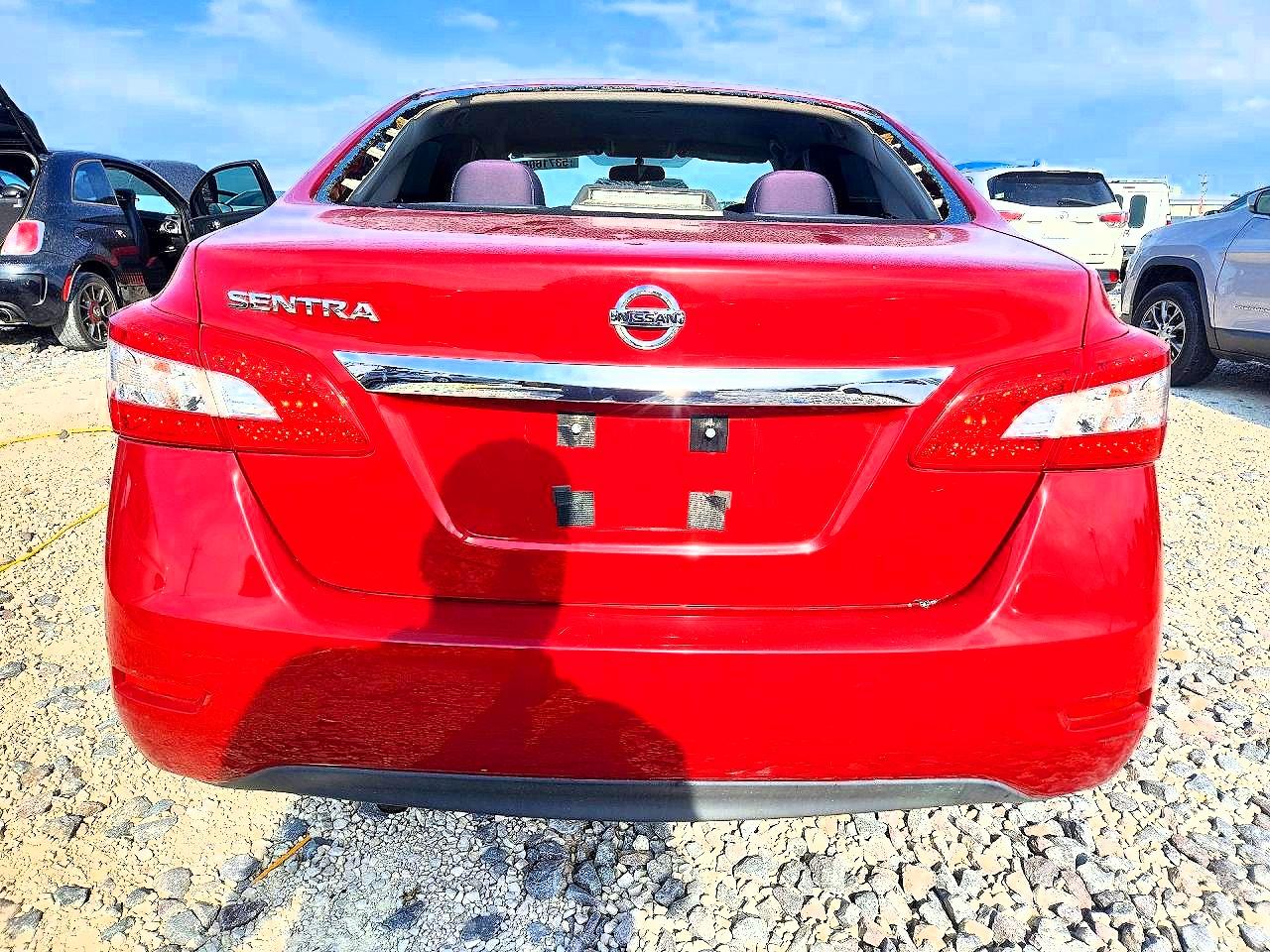2014 Nissan Sentra S Red vin: 3N1AB7AP9EL645021