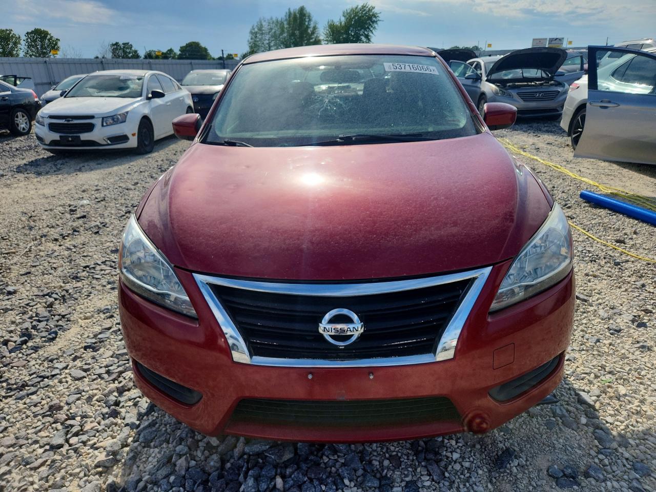 2014 Nissan Sentra S Red vin: 3N1AB7AP9EL645021
