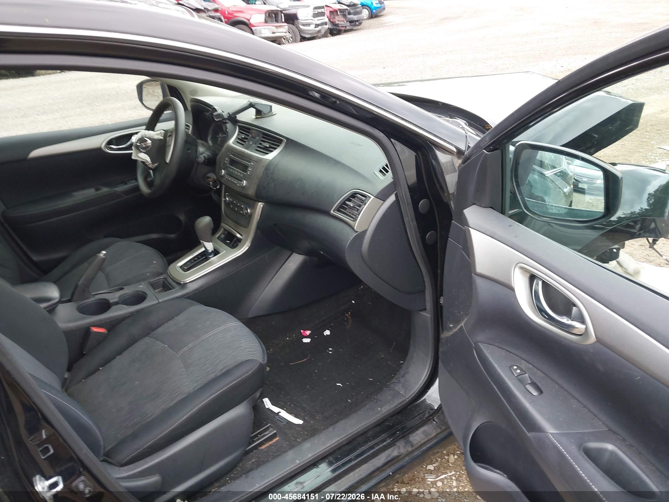 2014 Nissan Sentra Sv Черный vin: 3N1AB7AP9EL655581