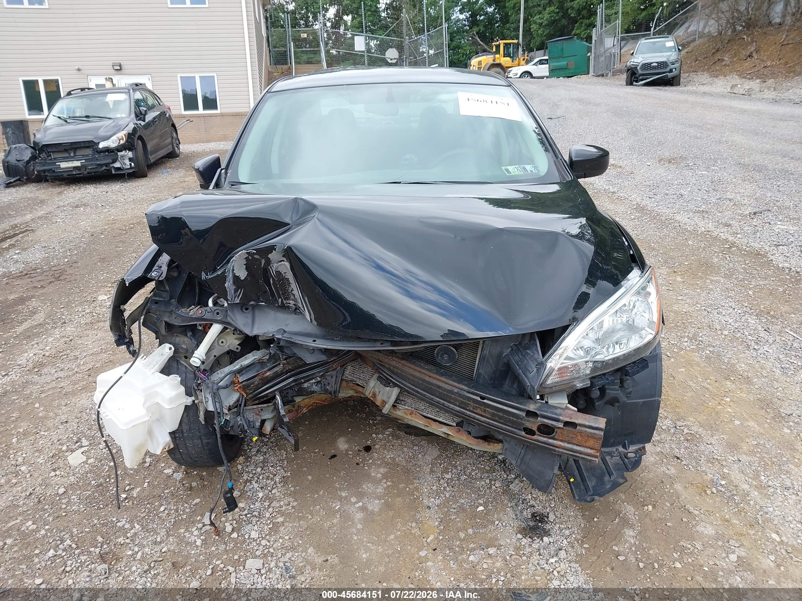 2014 Nissan Sentra Sv Черный vin: 3N1AB7AP9EL655581