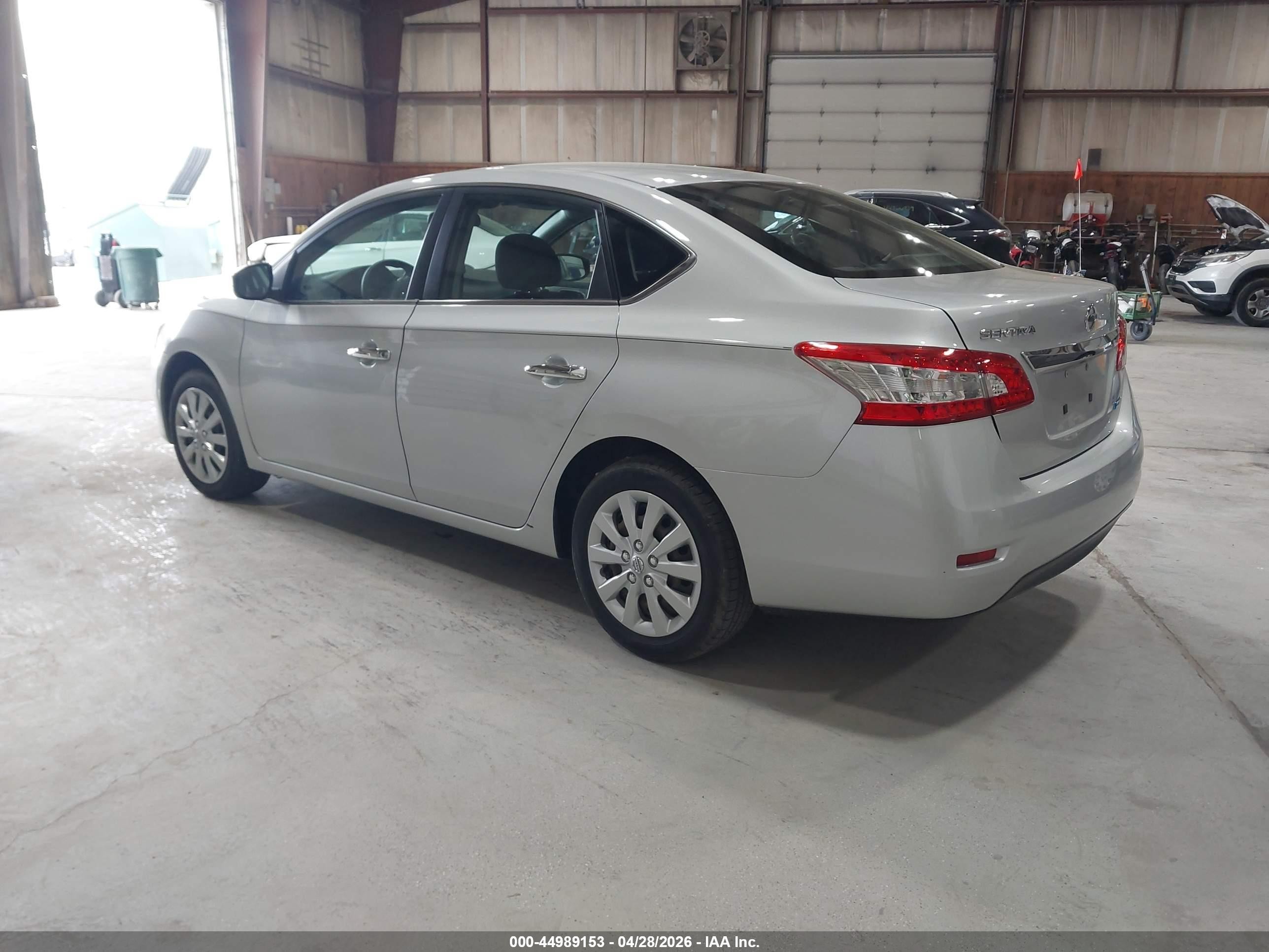 2014 Nissan Sentra Sv Silver vin: 3N1AB7AP9EL655919