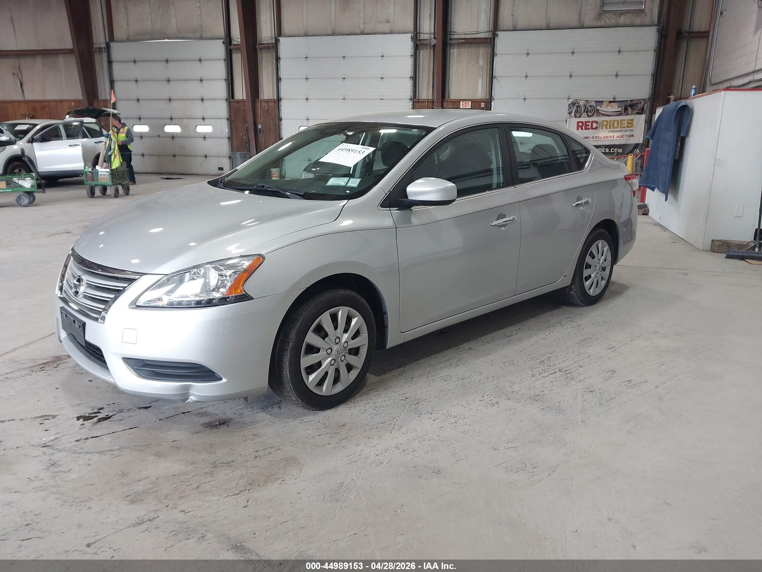 2014 Nissan Sentra Sv Silver vin: 3N1AB7AP9EL655919