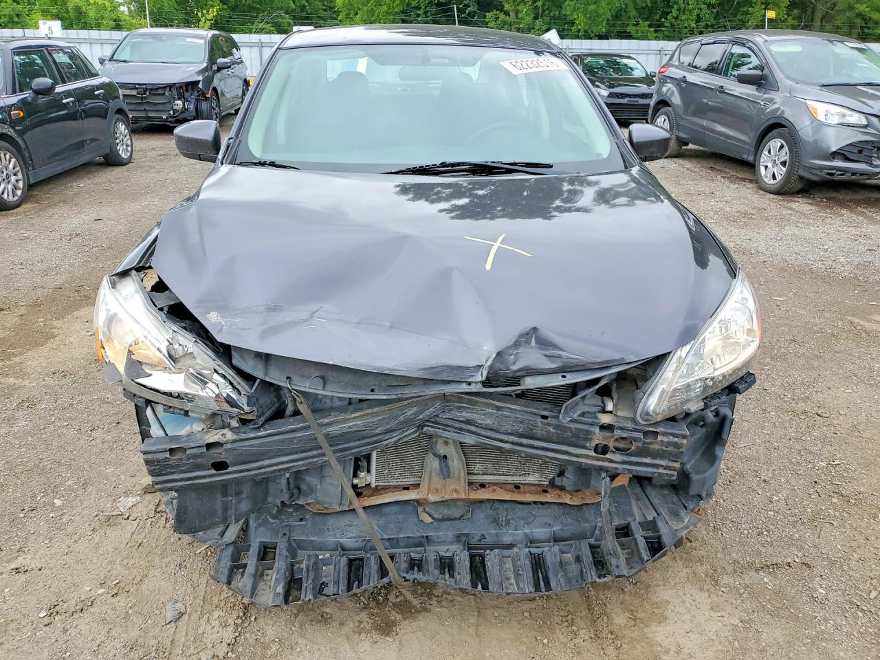 2014 Nissan Sentra 1.8s Gray vin: 3N1AB7AP9EL665740