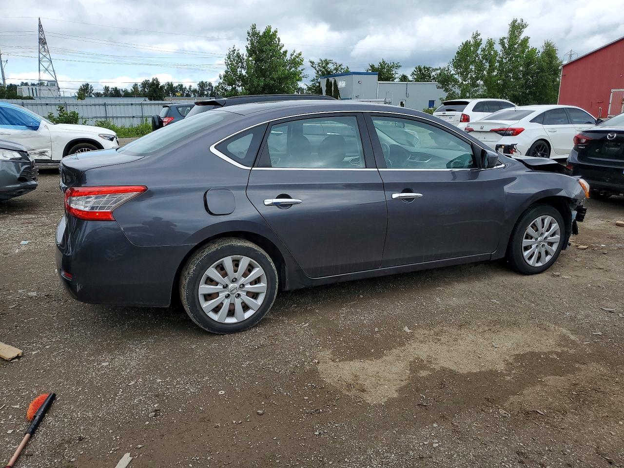 2014 Nissan Sentra 1.8s Gray vin: 3N1AB7AP9EL665740