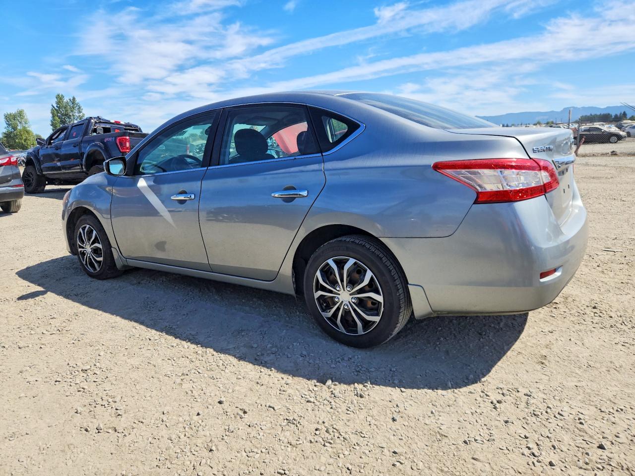 2014 Nissan Sentra Sv Silver vin: 3N1AB7AP9EL668153