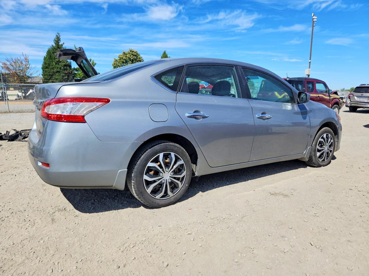 2014 Nissan Sentra Sv Silver vin: 3N1AB7AP9EL668153