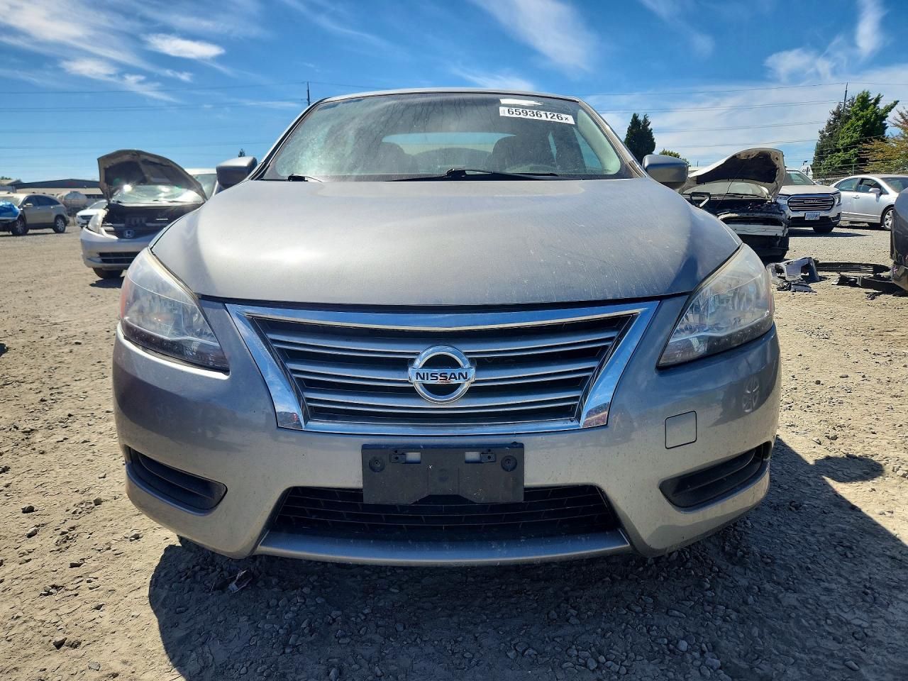2014 Nissan Sentra Sv Silver vin: 3N1AB7AP9EL668153