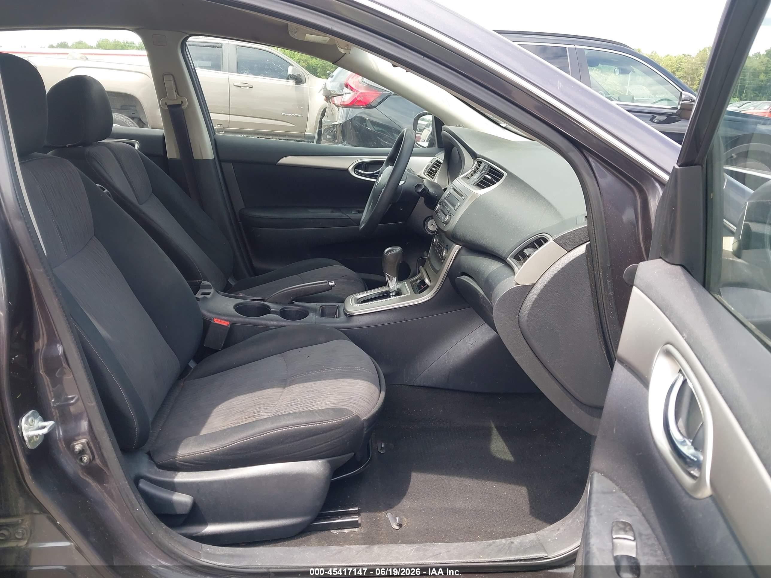 2014 Nissan Sentra Sv Gray vin: 3N1AB7AP9EL669545
