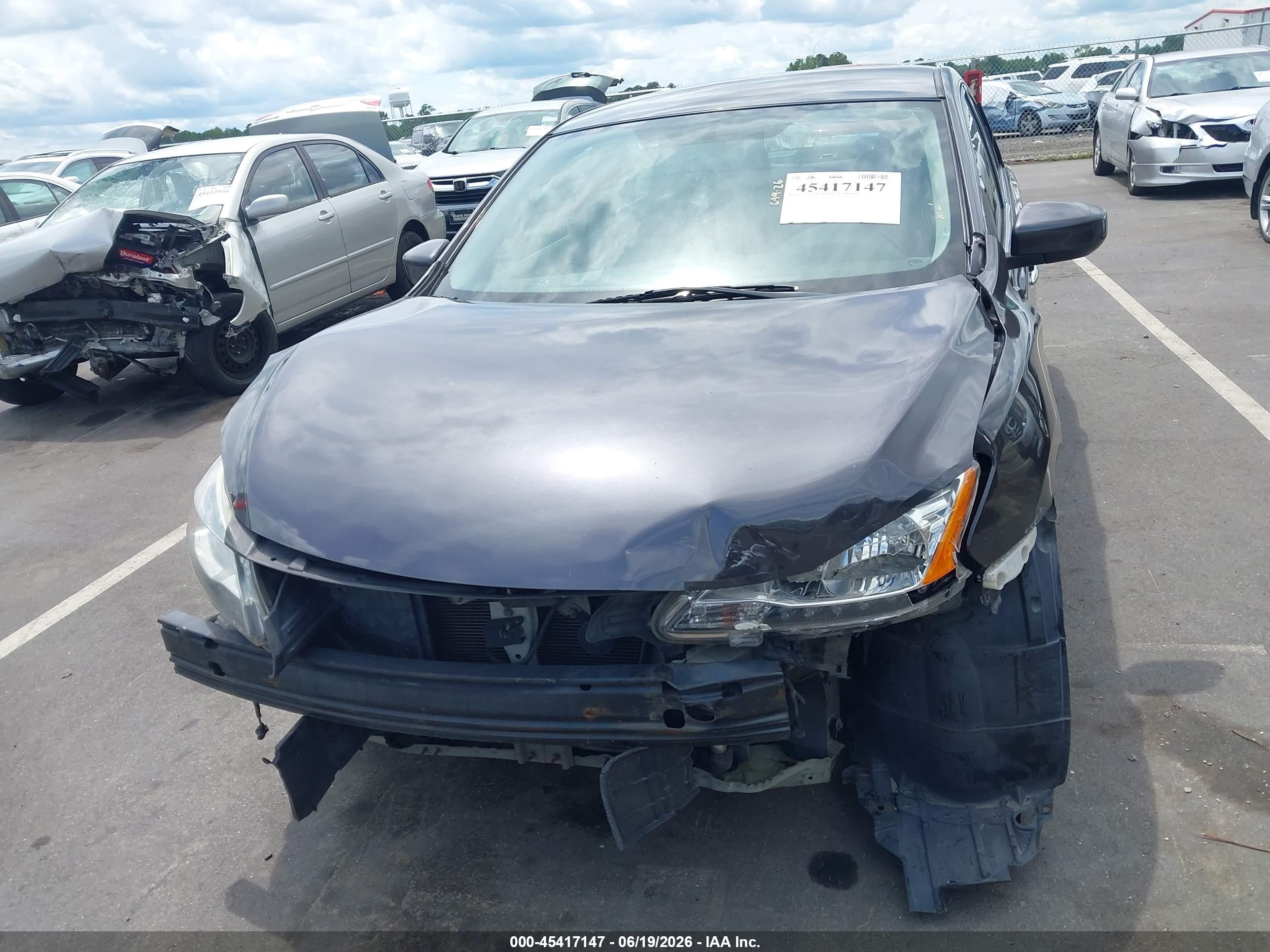 2014 Nissan Sentra Sv Gray vin: 3N1AB7AP9EL669545