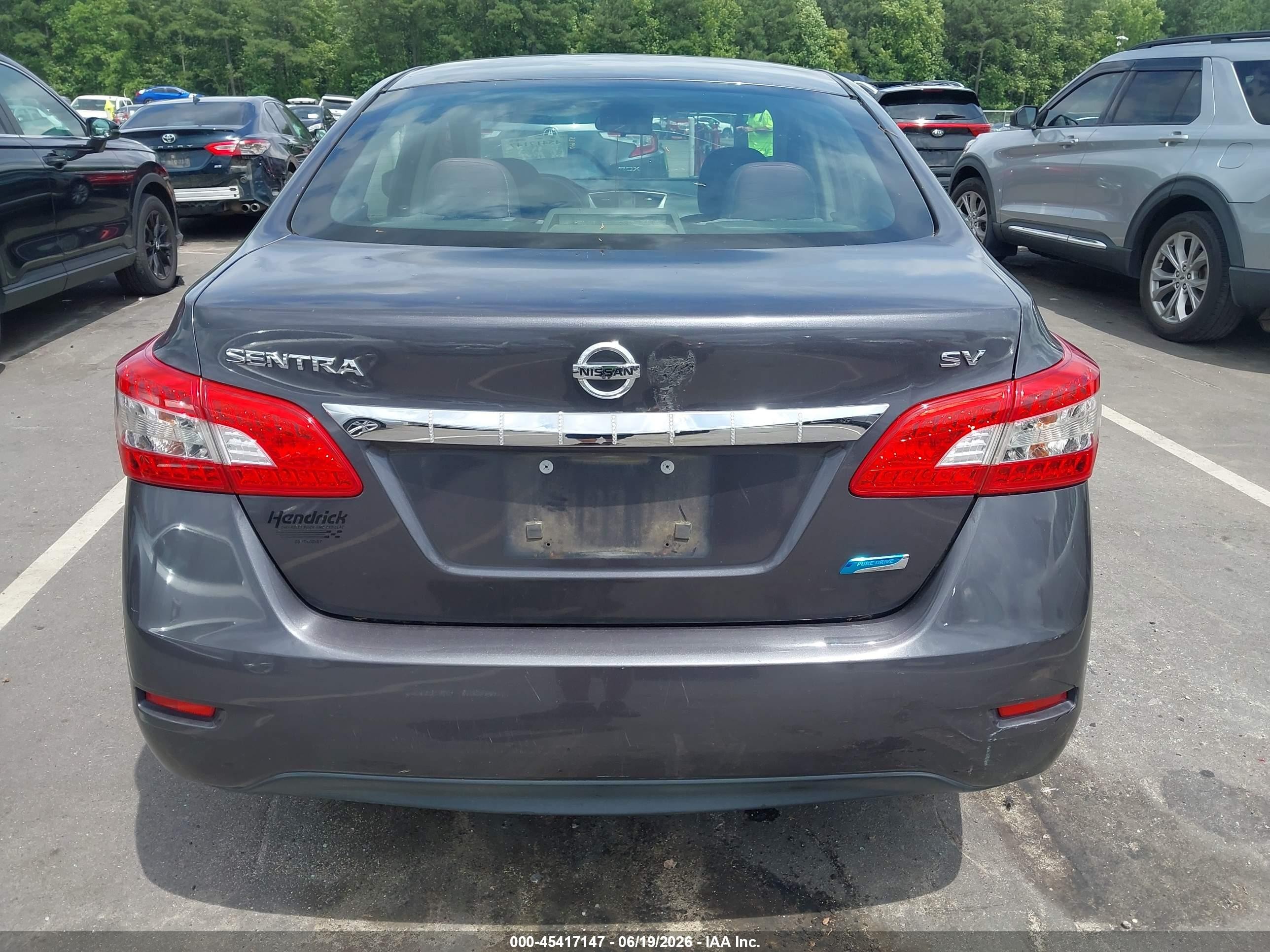 2014 Nissan Sentra Sv Gray vin: 3N1AB7AP9EL669545