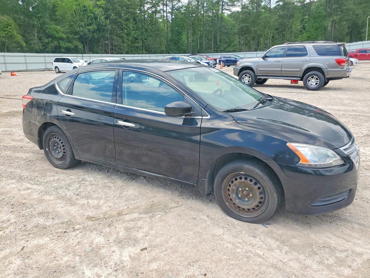 2014 Nissan Sentra S Black vin: 3N1AB7AP9EL680836