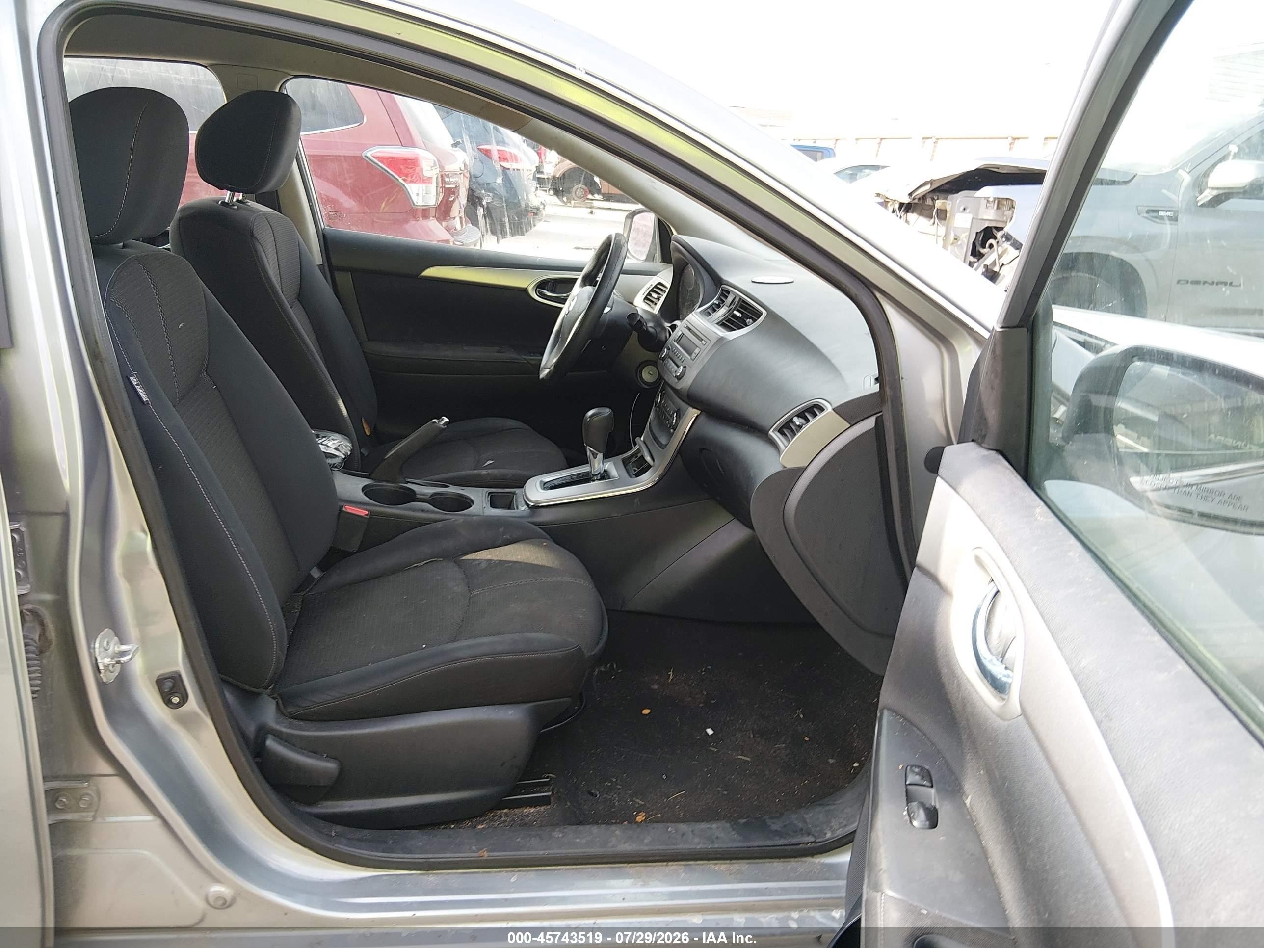 2014 Nissan Sentra S Silver vin: 3N1AB7AP9EL682196