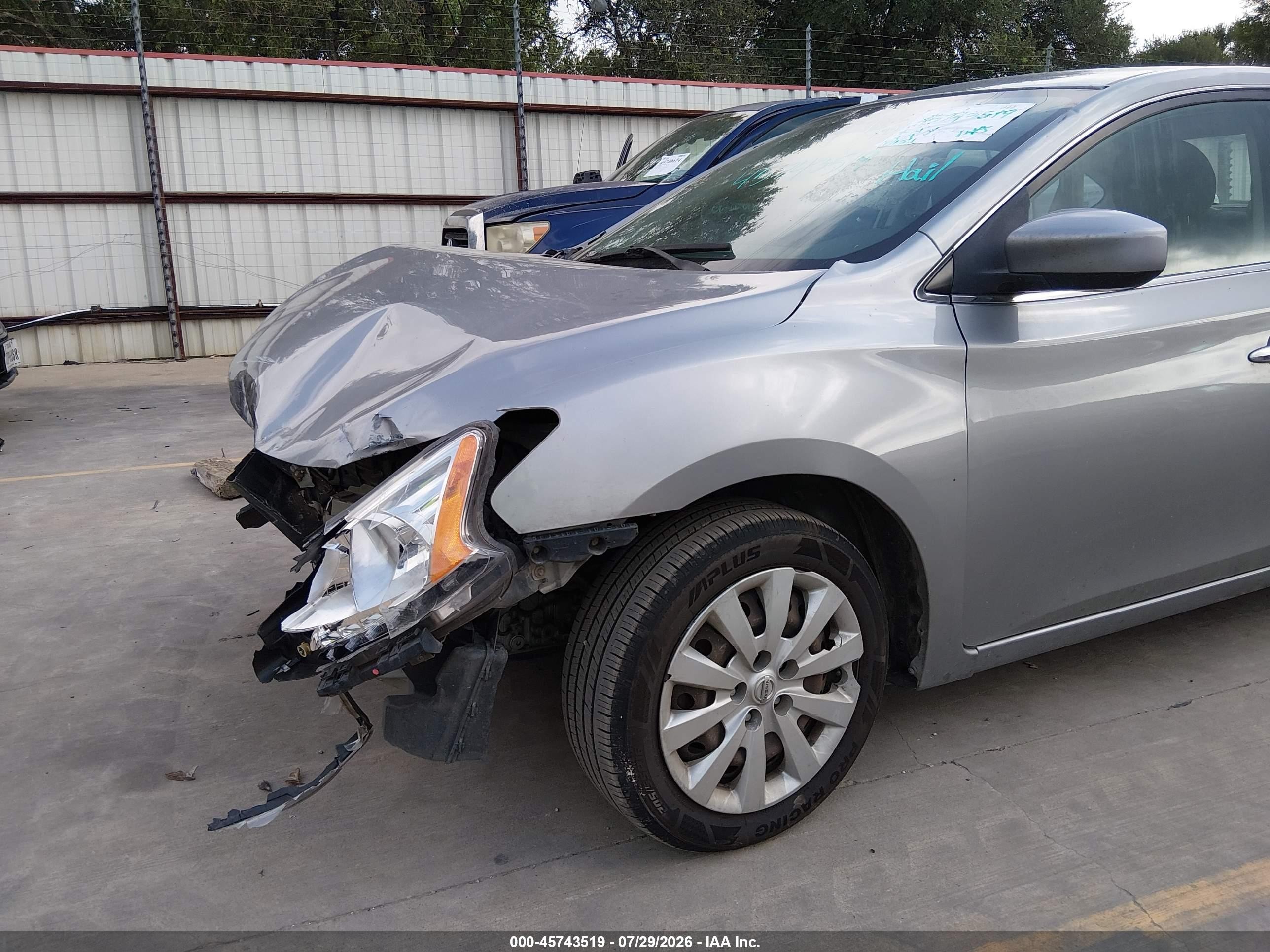 2014 Nissan Sentra S Silver vin: 3N1AB7AP9EL682196