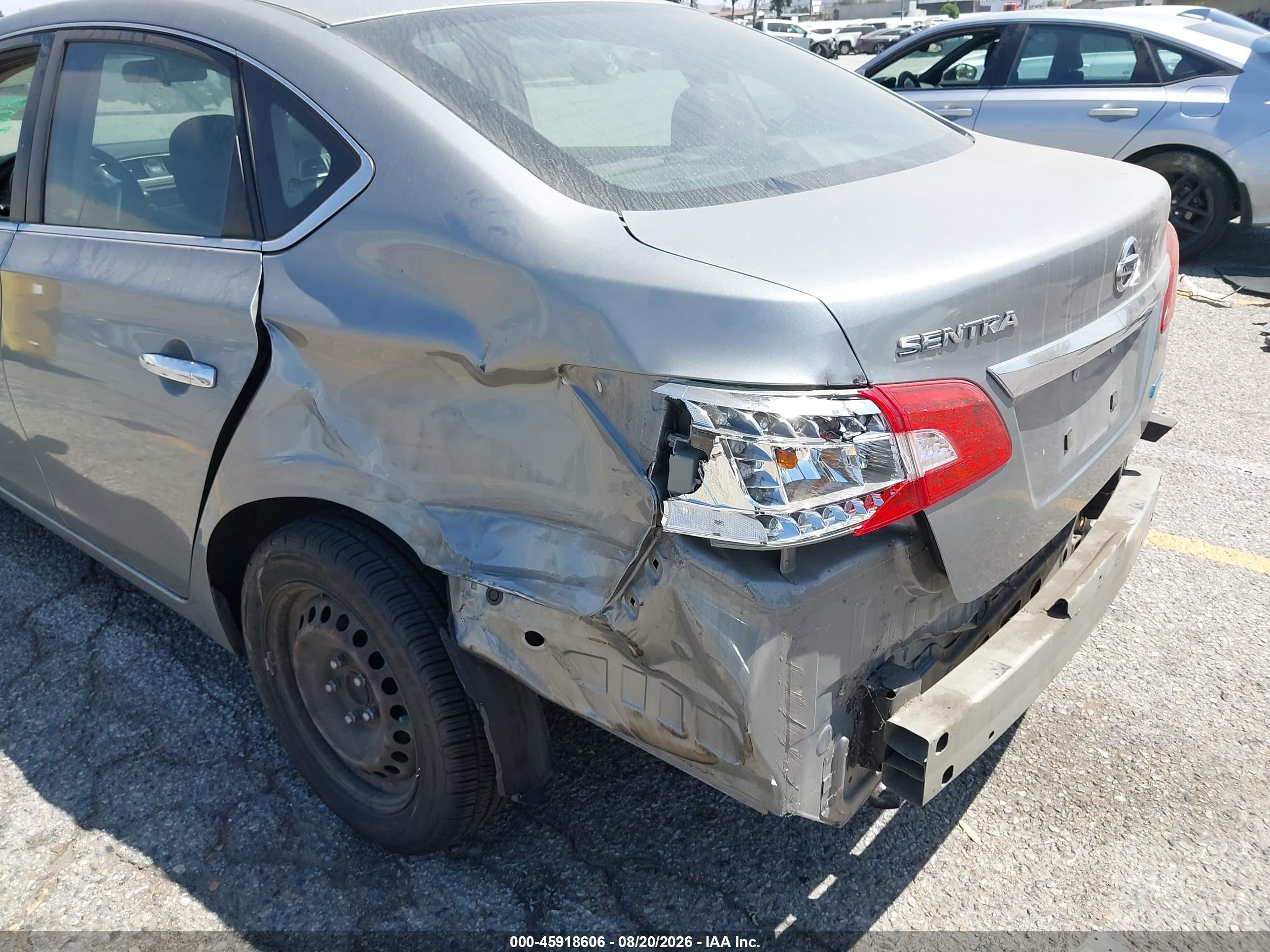 2014 Nissan Sentra S Silver vin: 3N1AB7AP9EL682893