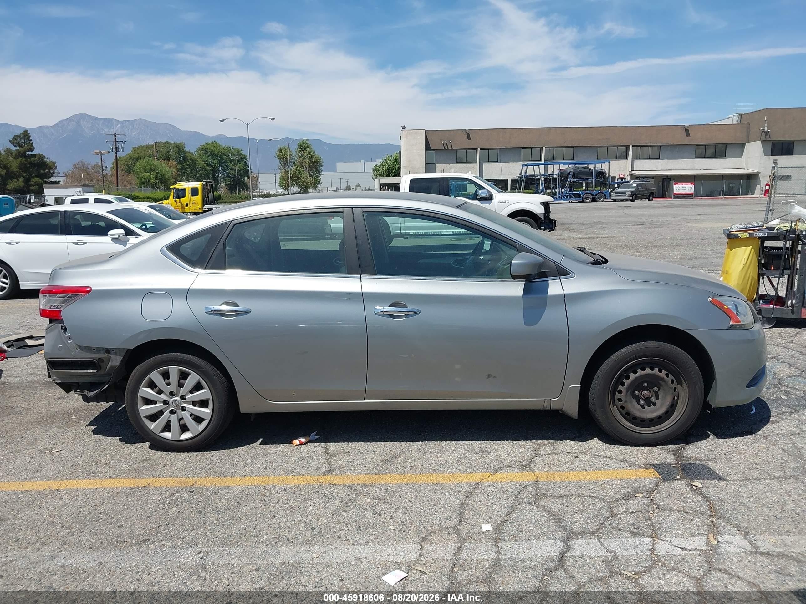 2014 Nissan Sentra S Silver vin: 3N1AB7AP9EL682893