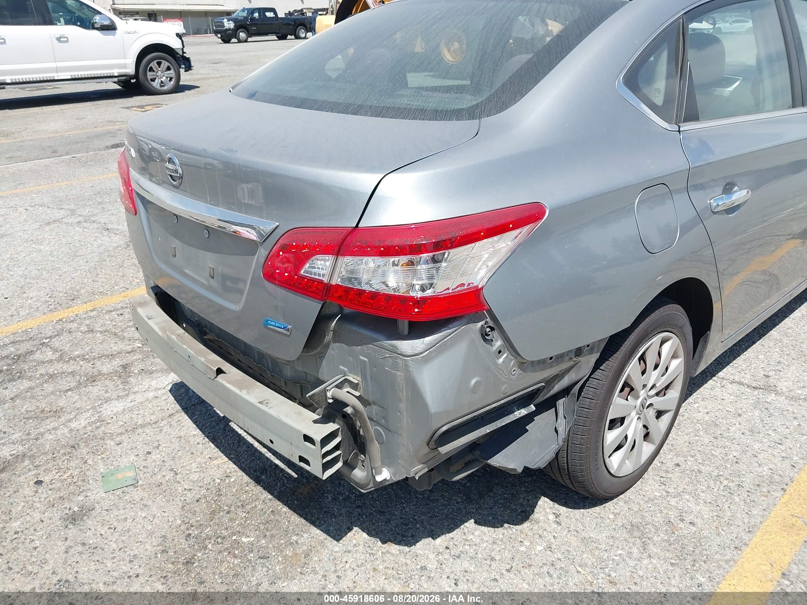 2014 Nissan Sentra S Silver vin: 3N1AB7AP9EL682893