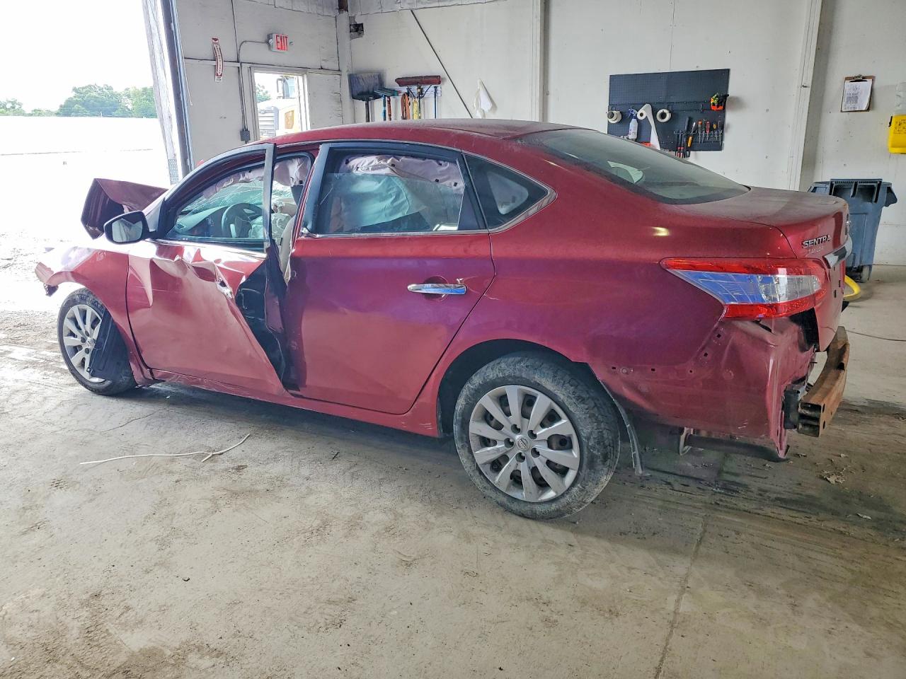 2014 Nissan Sentra S Red vin: 3N1AB7AP9EL685289