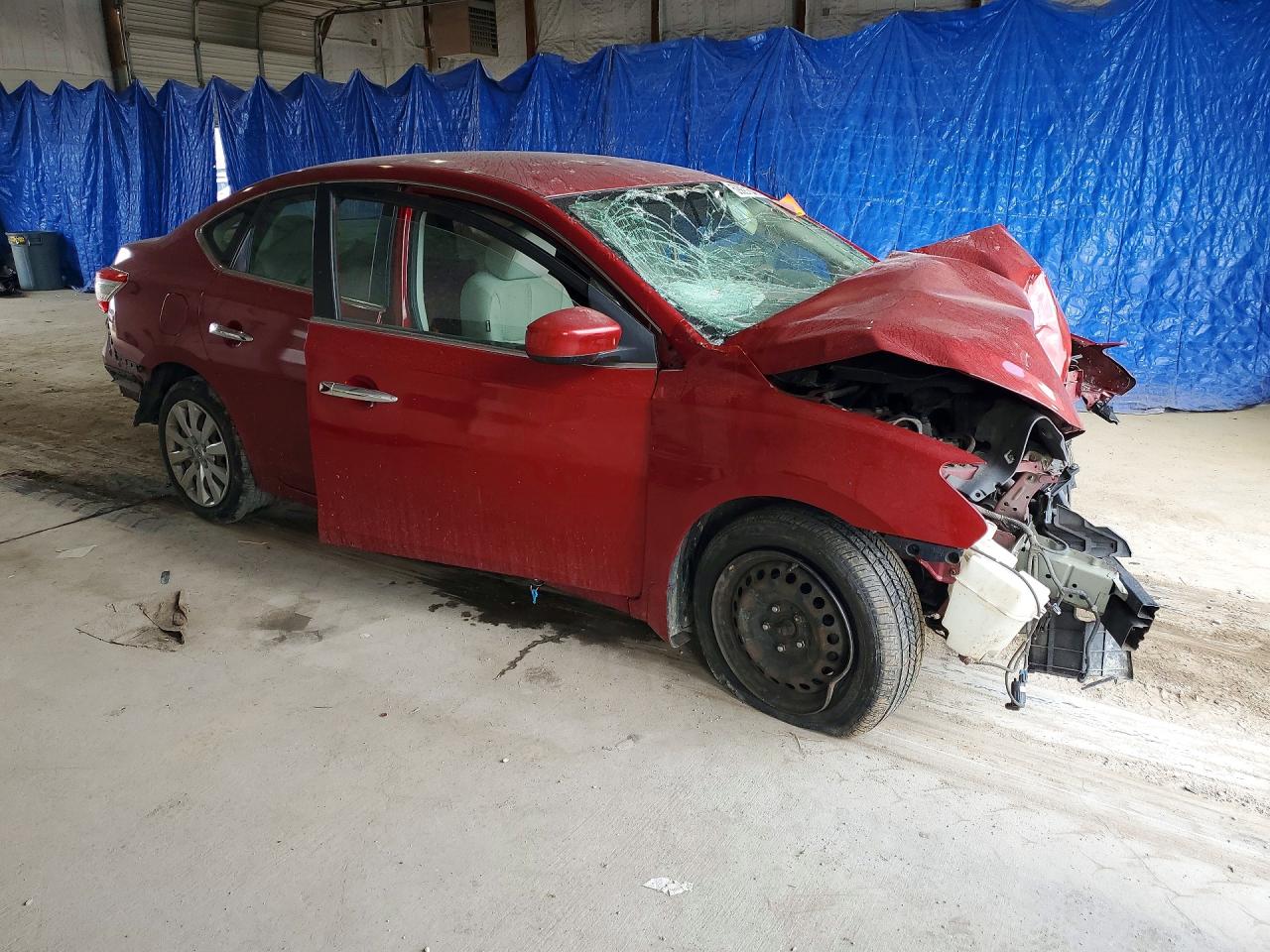 2014 Nissan Sentra S Red vin: 3N1AB7AP9EL685289
