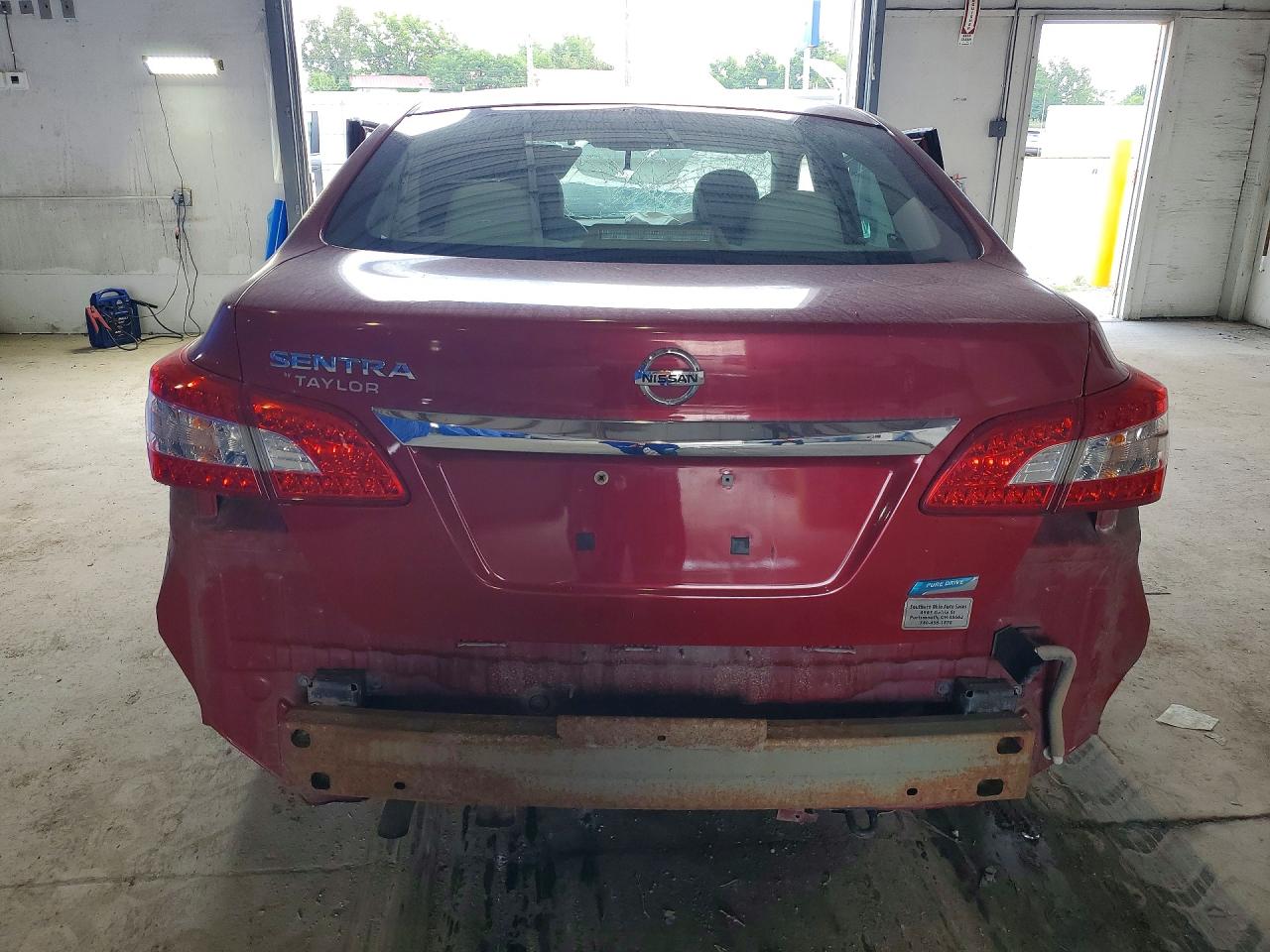 2014 Nissan Sentra S Red vin: 3N1AB7AP9EL685289