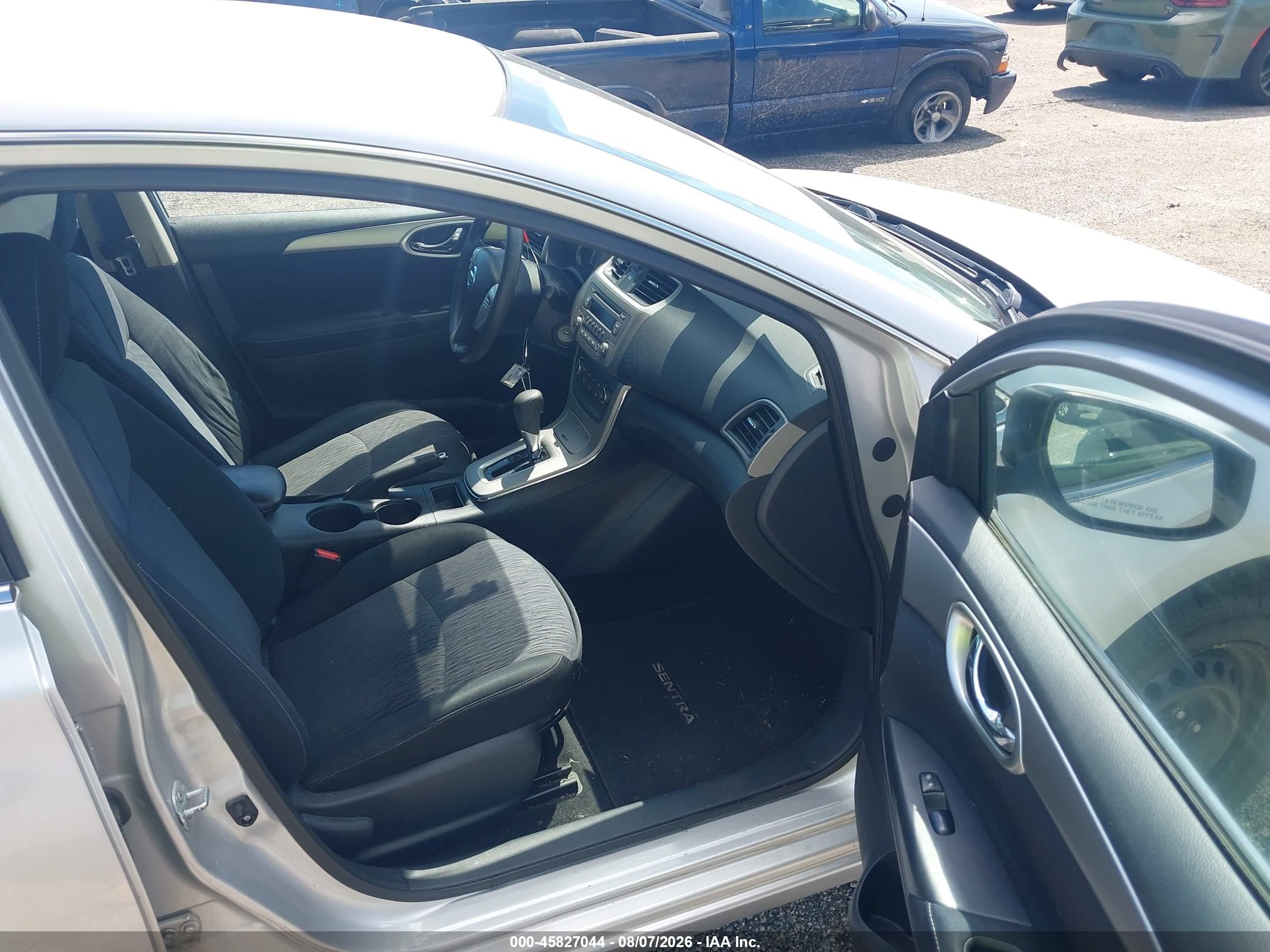 2014 Nissan Sentra Fe+ S/fe+ Sv/s/sl/sr/sv Серебряный vin: 3N1AB7AP9EL687124