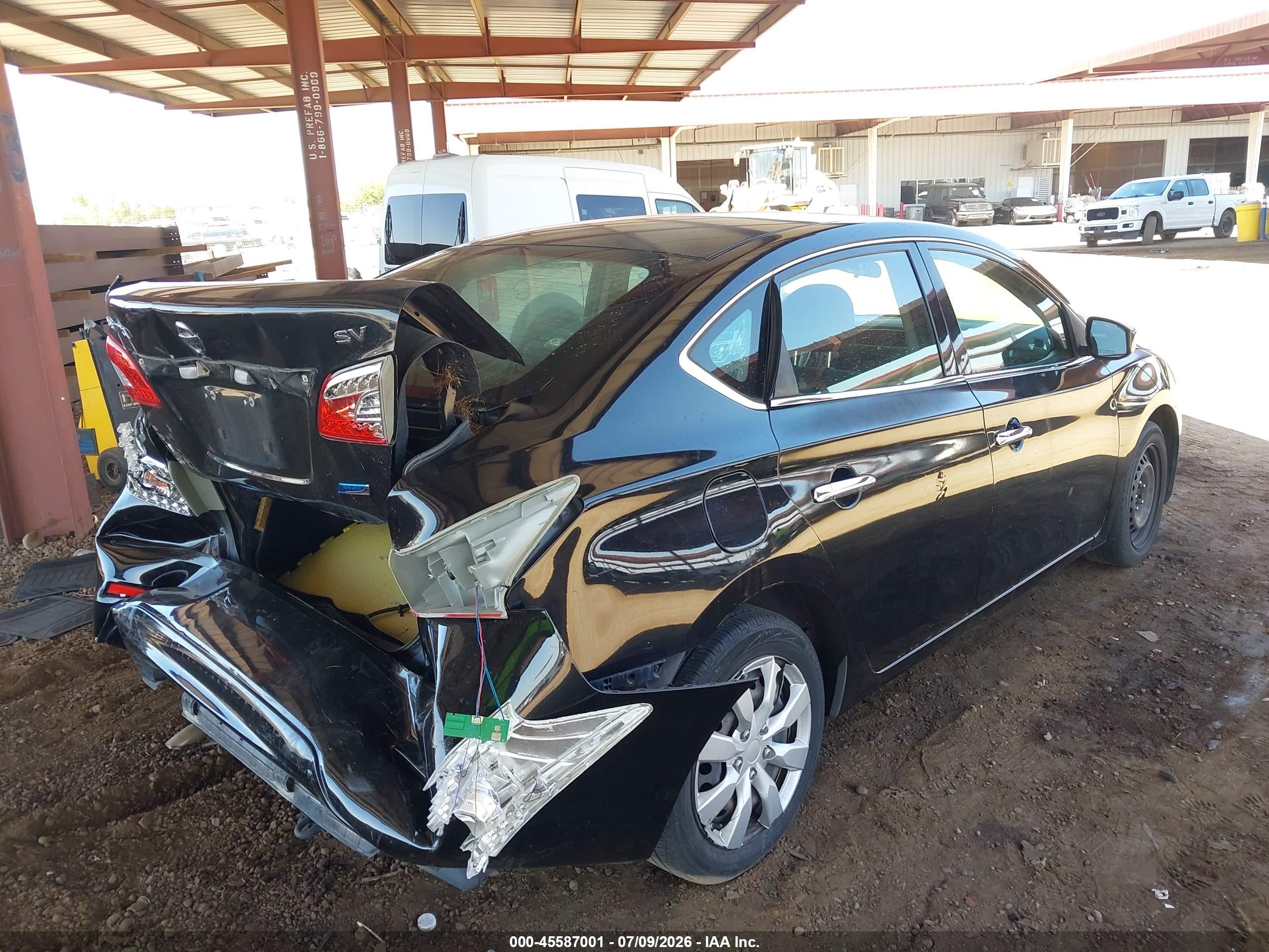2014 Nissan Sentra Sv Black vin: 3N1AB7AP9EL696227