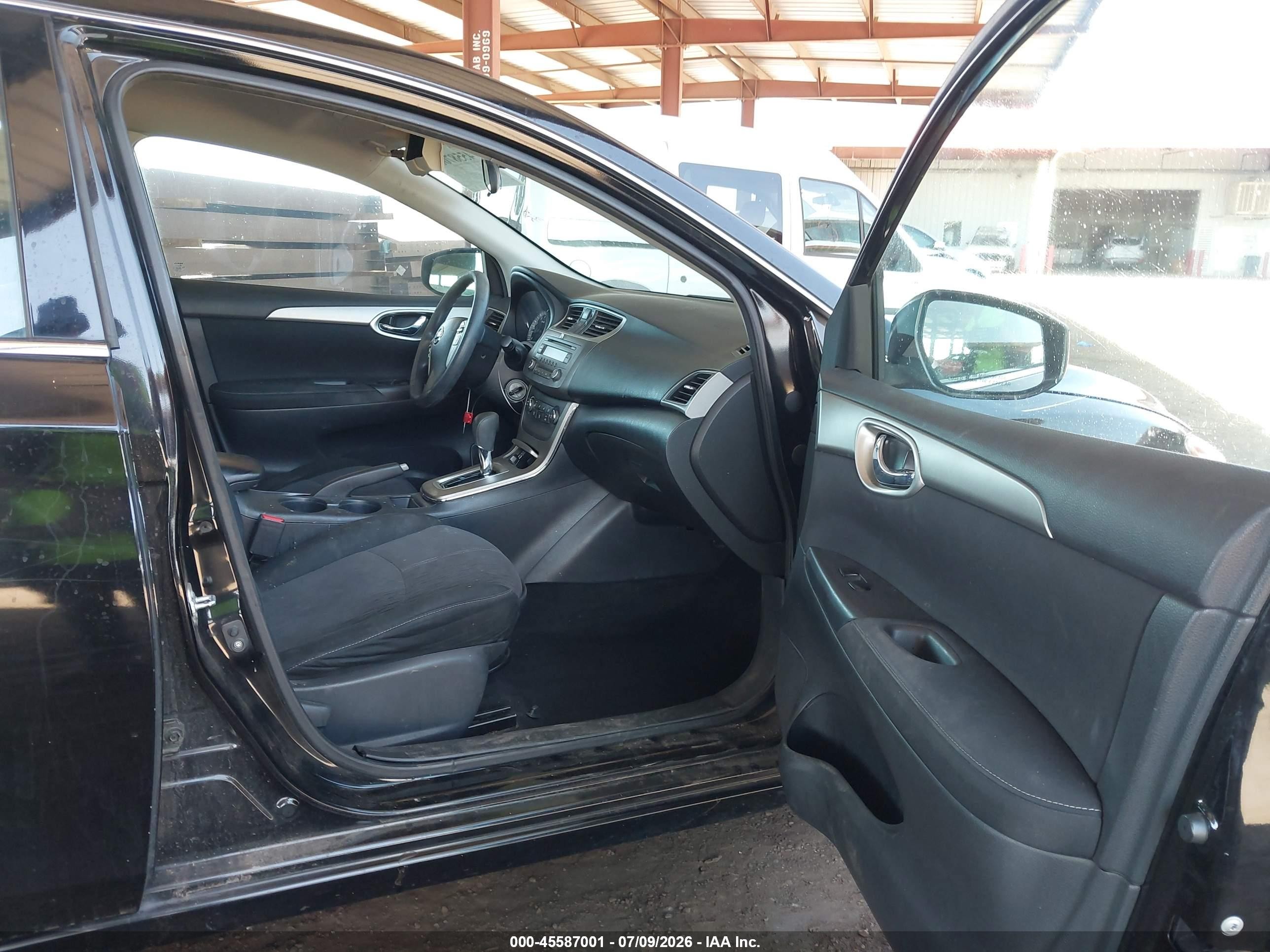 2014 Nissan Sentra Sv Black vin: 3N1AB7AP9EL696227