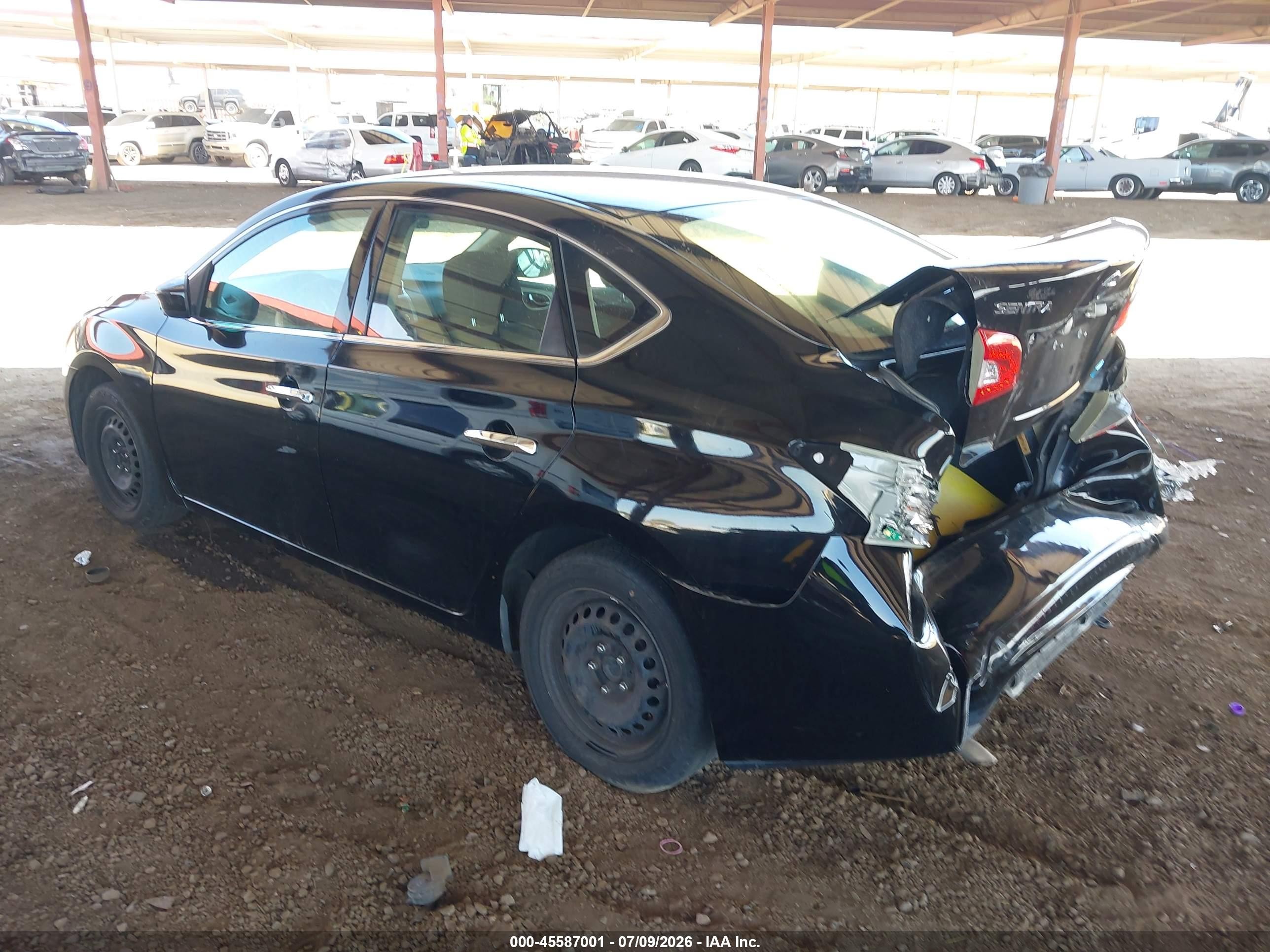 2014 Nissan Sentra Sv Black vin: 3N1AB7AP9EL696227