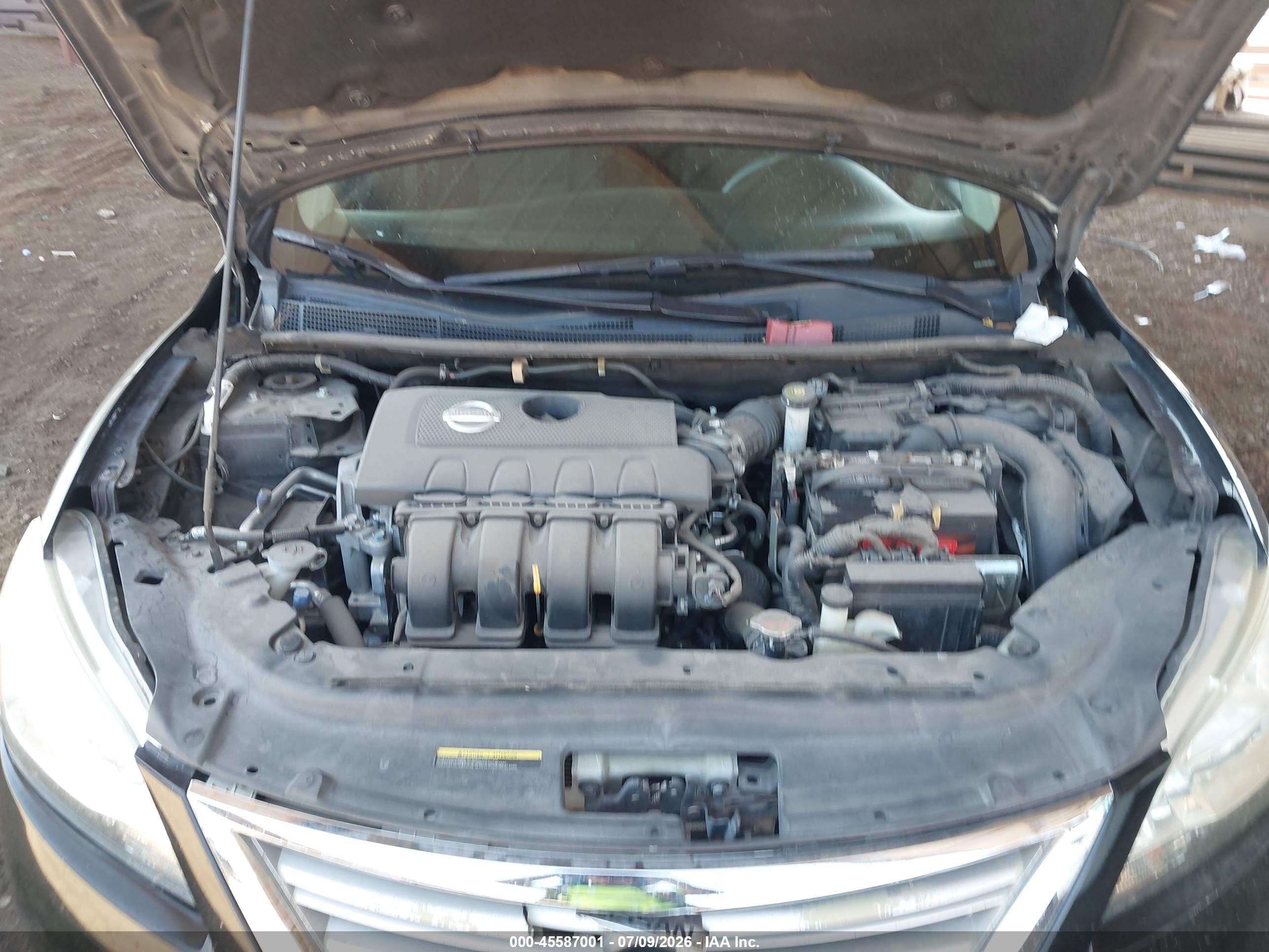 2014 Nissan Sentra Sv Black vin: 3N1AB7AP9EL696227