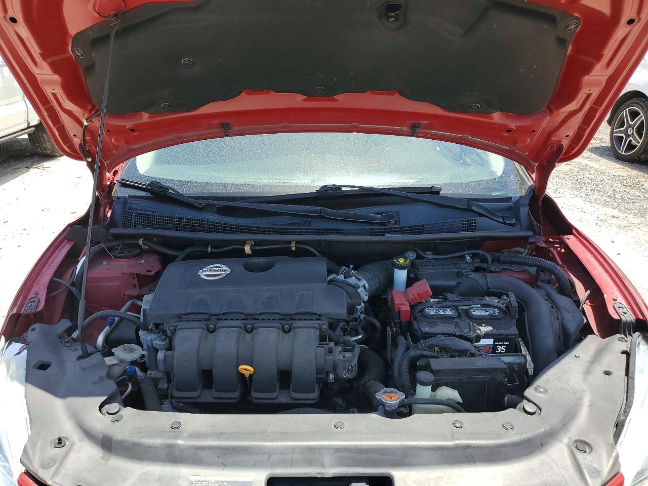 2014 Nissan Sentra Sv Red vin: 3N1AB7AP9EL698124