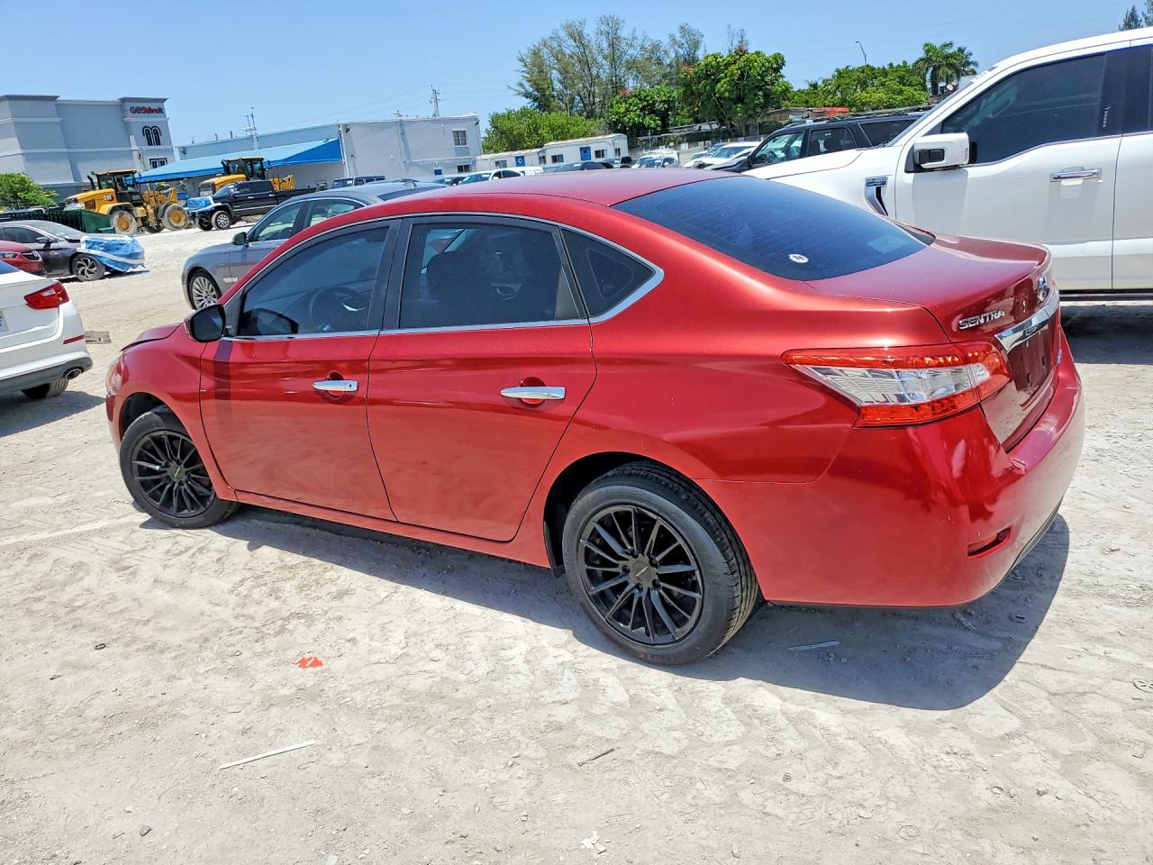 2014 Nissan Sentra Sv Red vin: 3N1AB7AP9EL698124