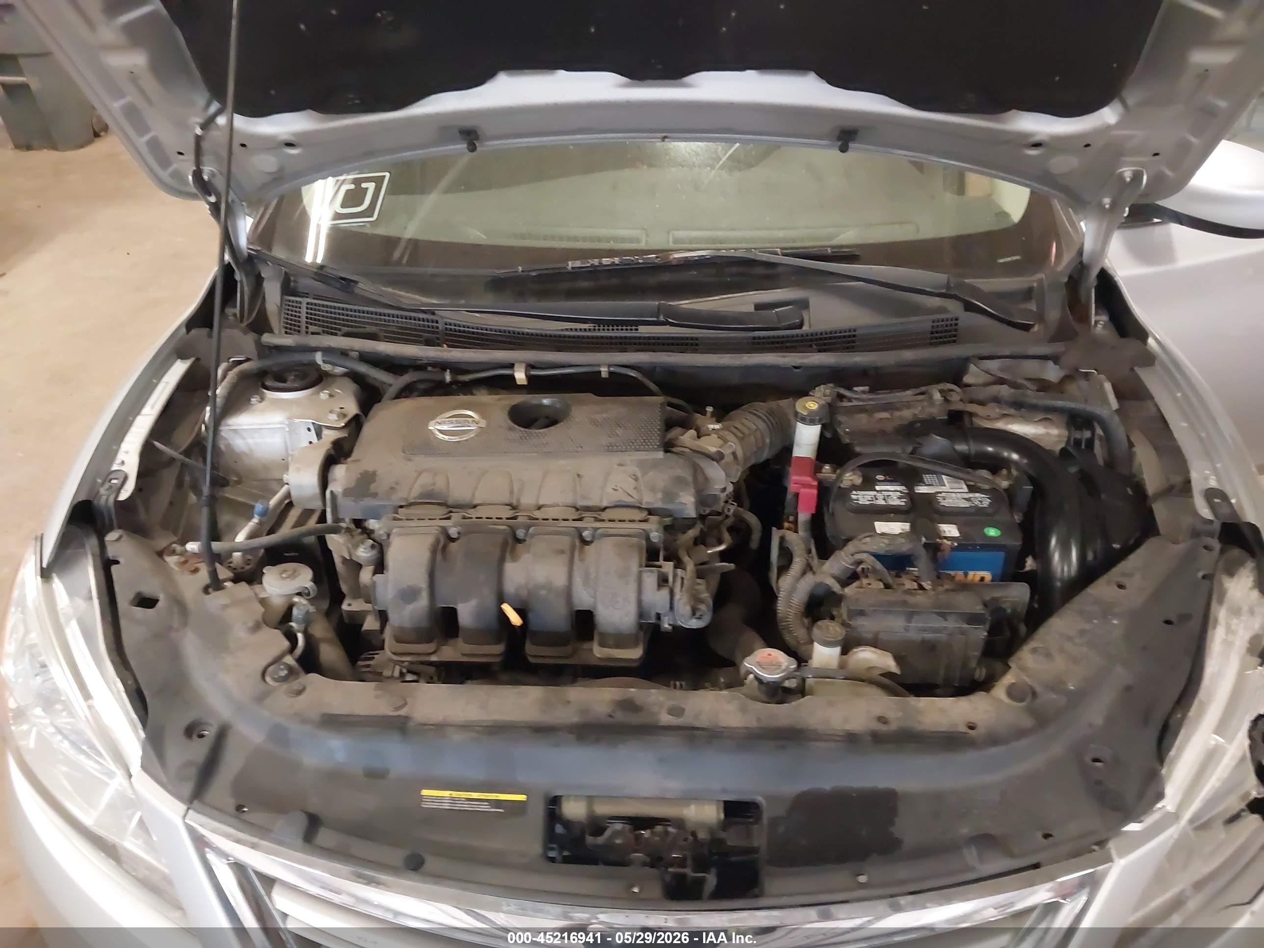 2014 Nissan Sentra S Silver vin: 3N1AB7AP9EY204282