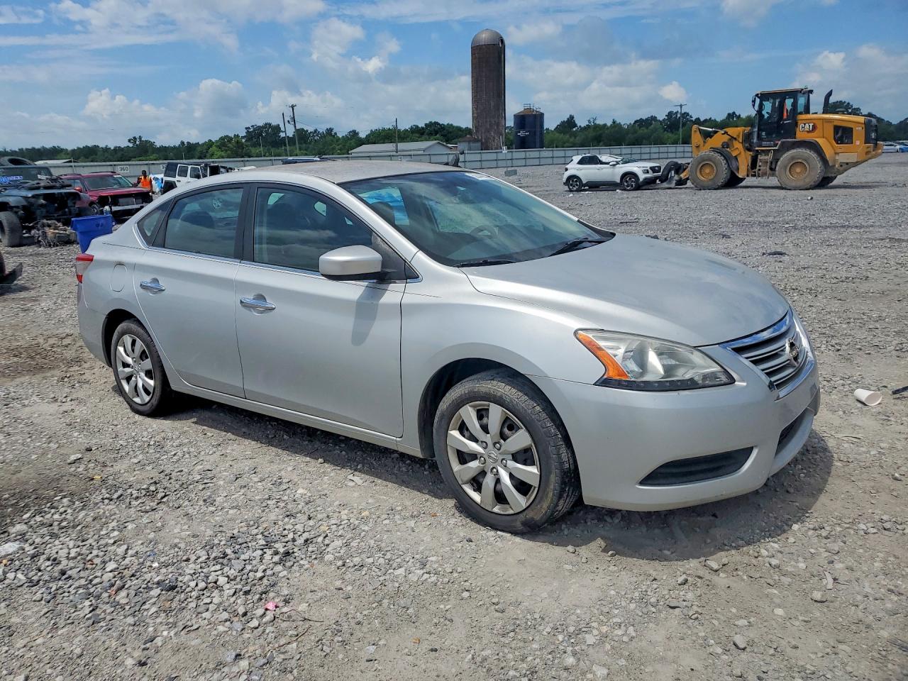 2014 Nissan Sentra S Silver vin: 3N1AB7AP9EY209580
