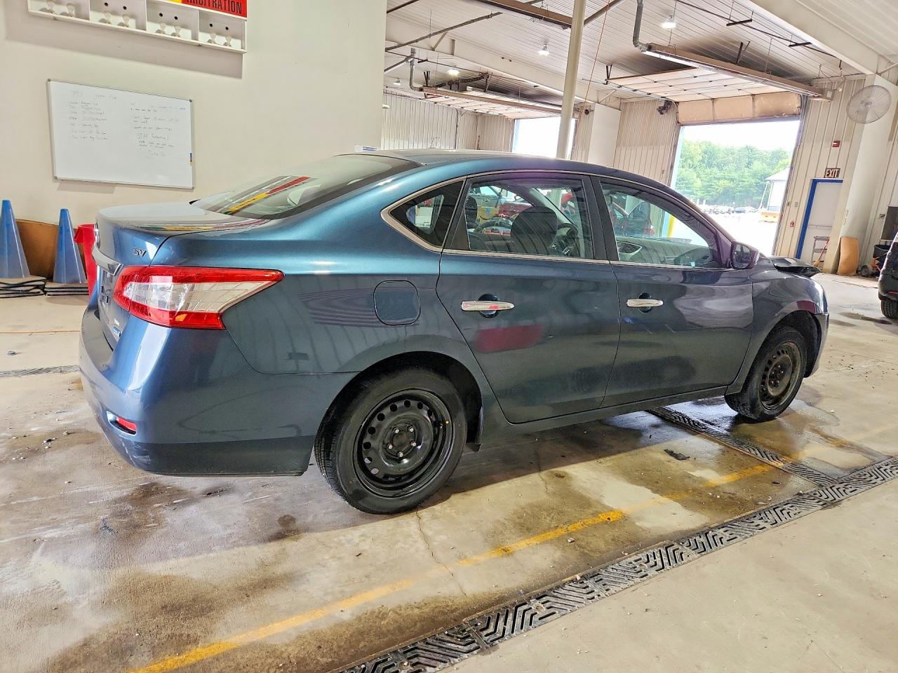 2014 Nissan Sentra S Blue vin: 3N1AB7AP9EY209773