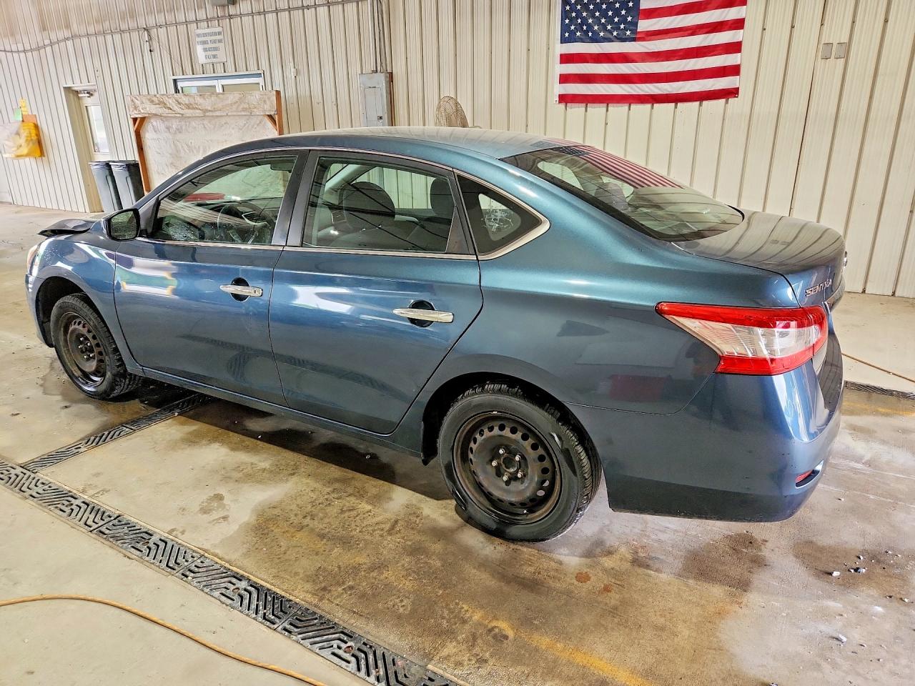 2014 Nissan Sentra S Blue vin: 3N1AB7AP9EY209773