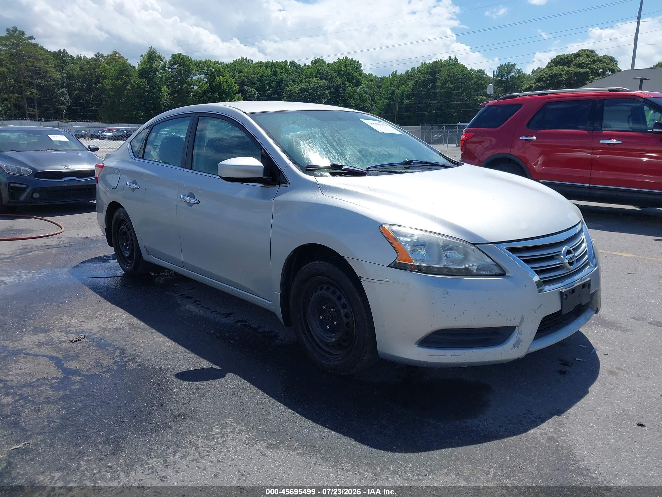 2014 Nissan Sentra Fe+ S/fe+ Sv/s/sl/sr/sv Gray vin: 3N1AB7AP9EY209787