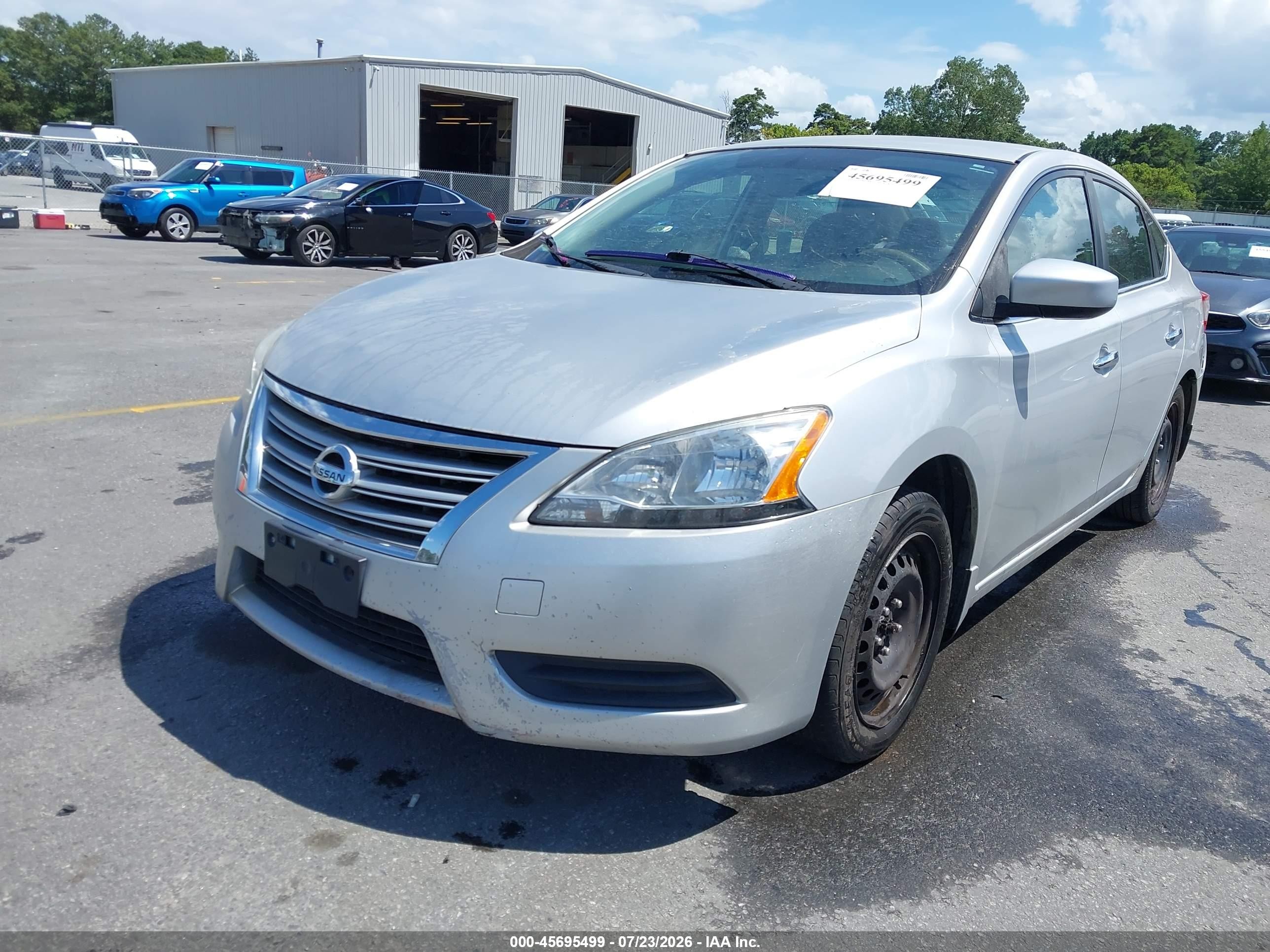 2014 Nissan Sentra Fe+ S/fe+ Sv/s/sl/sr/sv Gray vin: 3N1AB7AP9EY209787