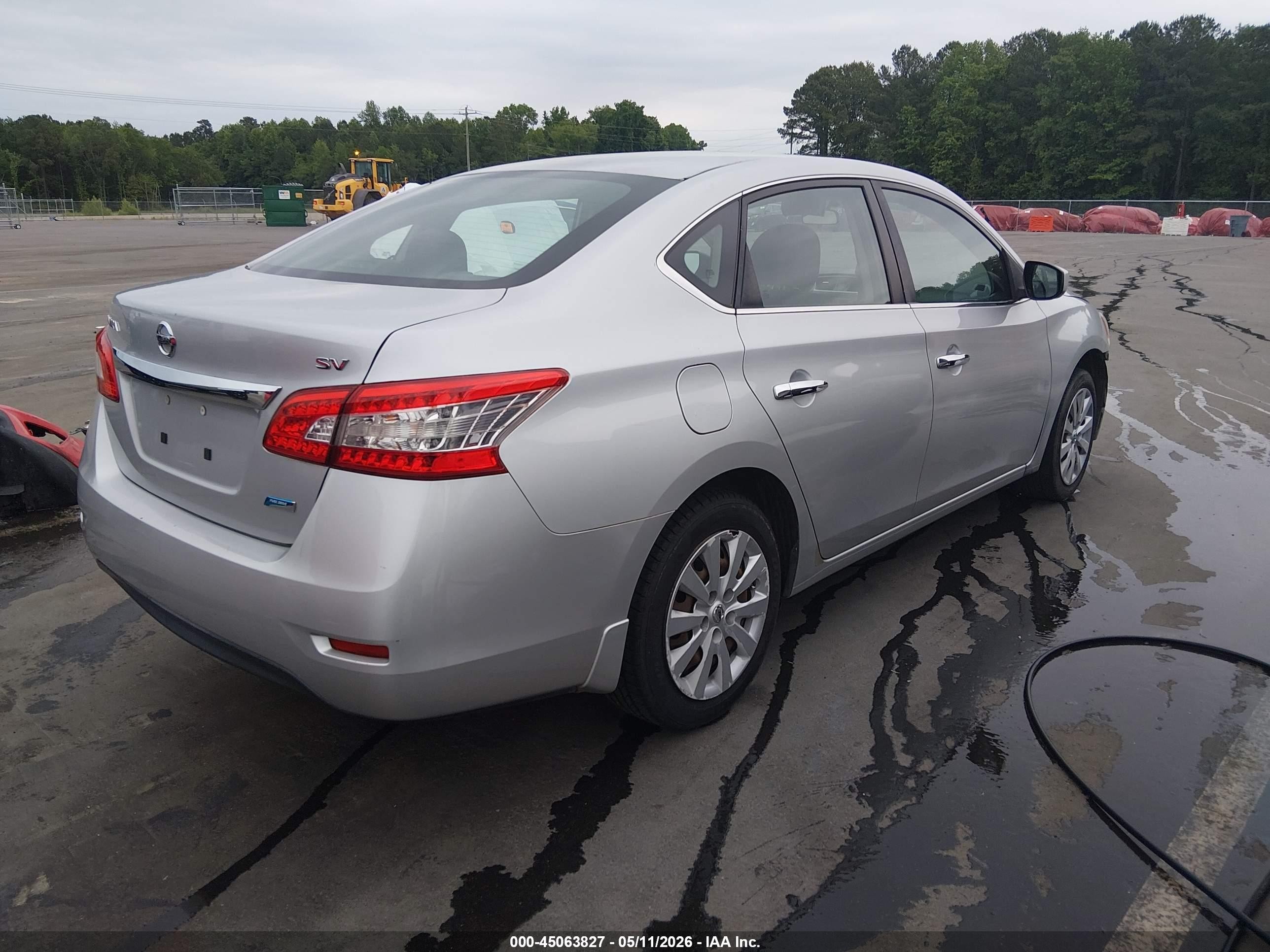 2014 Nissan Sentra Fe+ S/fe+ Sv/s/sl/sr/sv Silver vin: 3N1AB7AP9EY217727