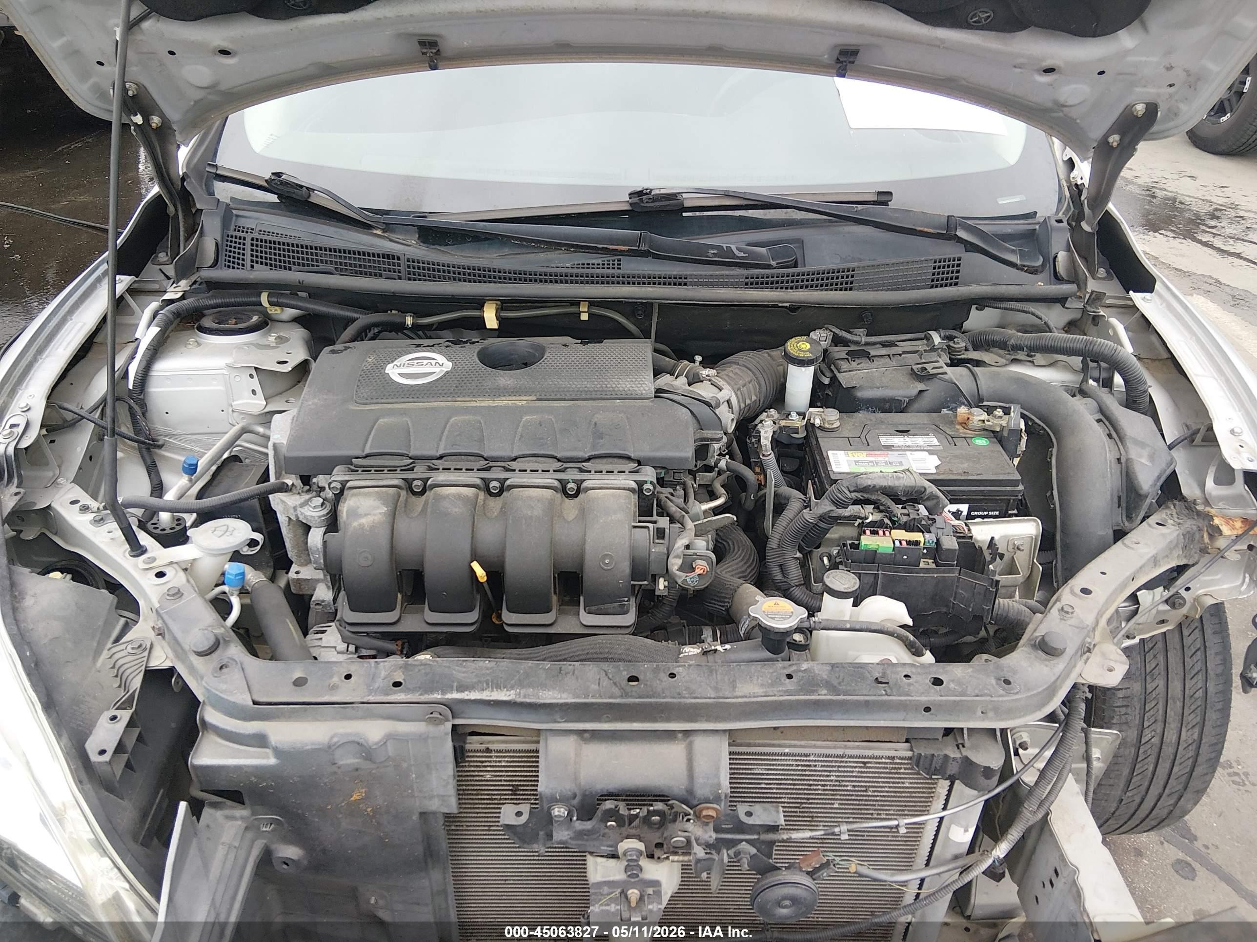 2014 Nissan Sentra Fe+ S/fe+ Sv/s/sl/sr/sv Silver vin: 3N1AB7AP9EY217727