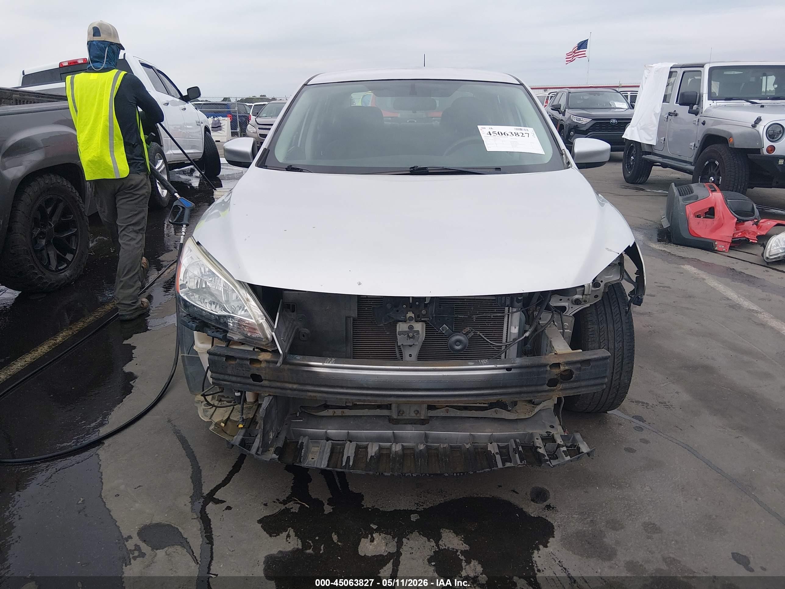 2014 Nissan Sentra Fe+ S/fe+ Sv/s/sl/sr/sv Silver vin: 3N1AB7AP9EY217727