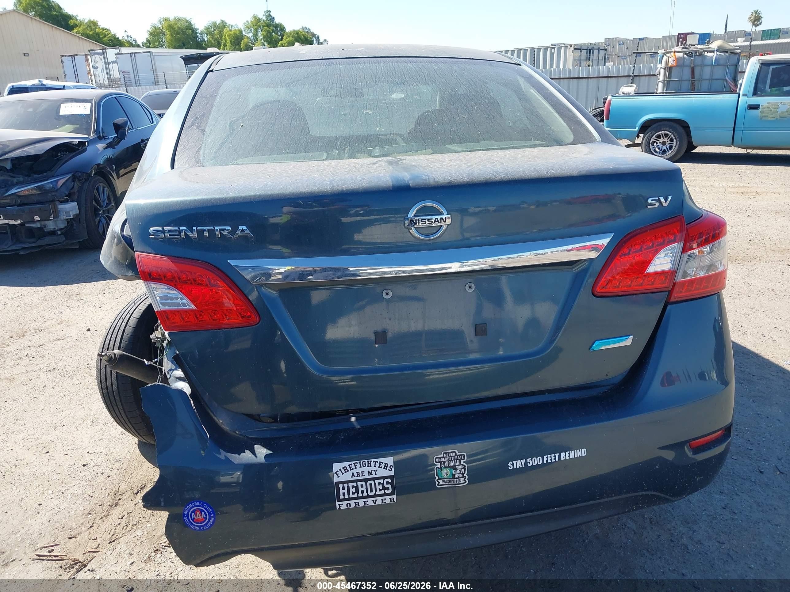 2014 Nissan Sentra Sv Dark Blue vin: 3N1AB7AP9EY221065