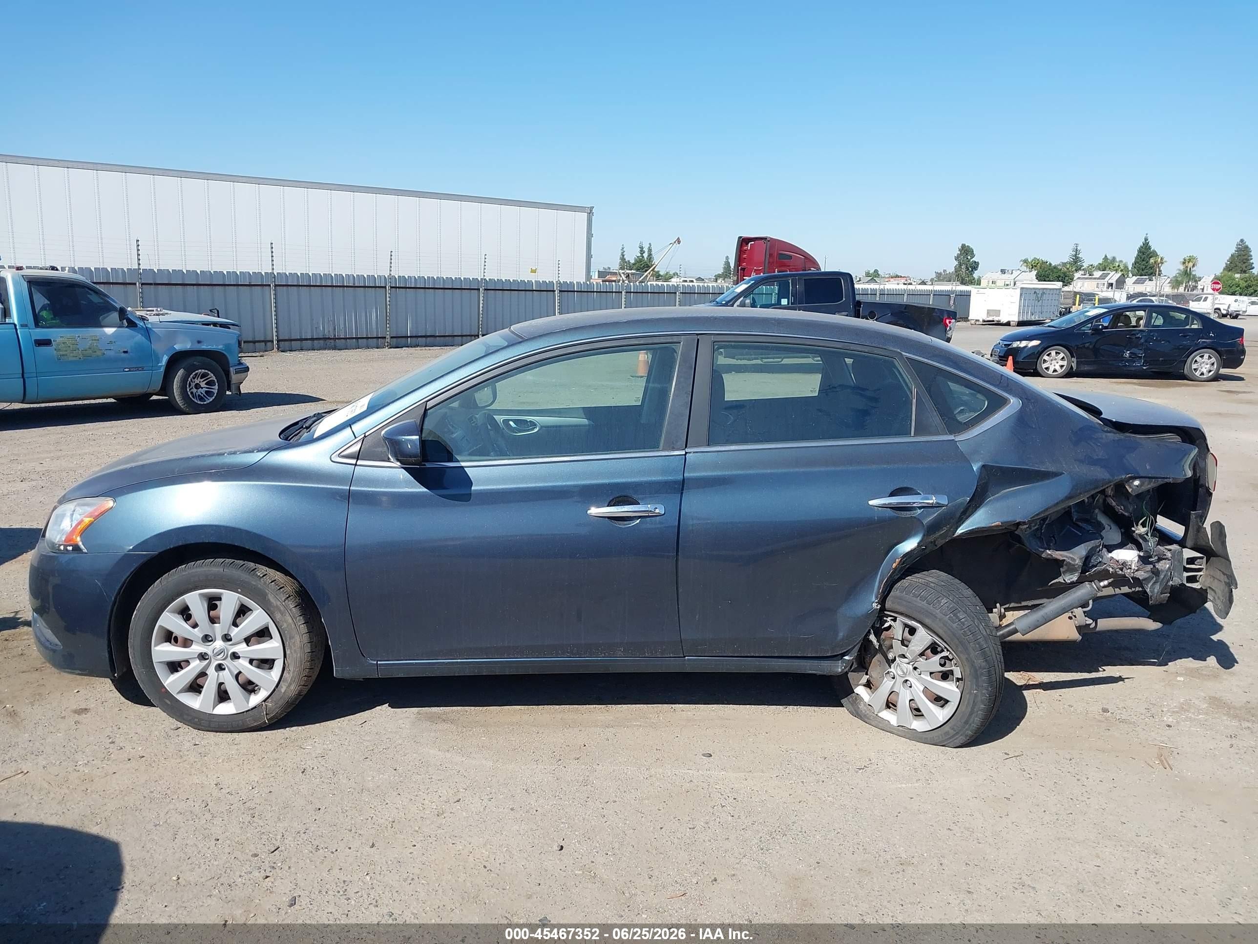 2014 Nissan Sentra Sv Dark Blue vin: 3N1AB7AP9EY221065