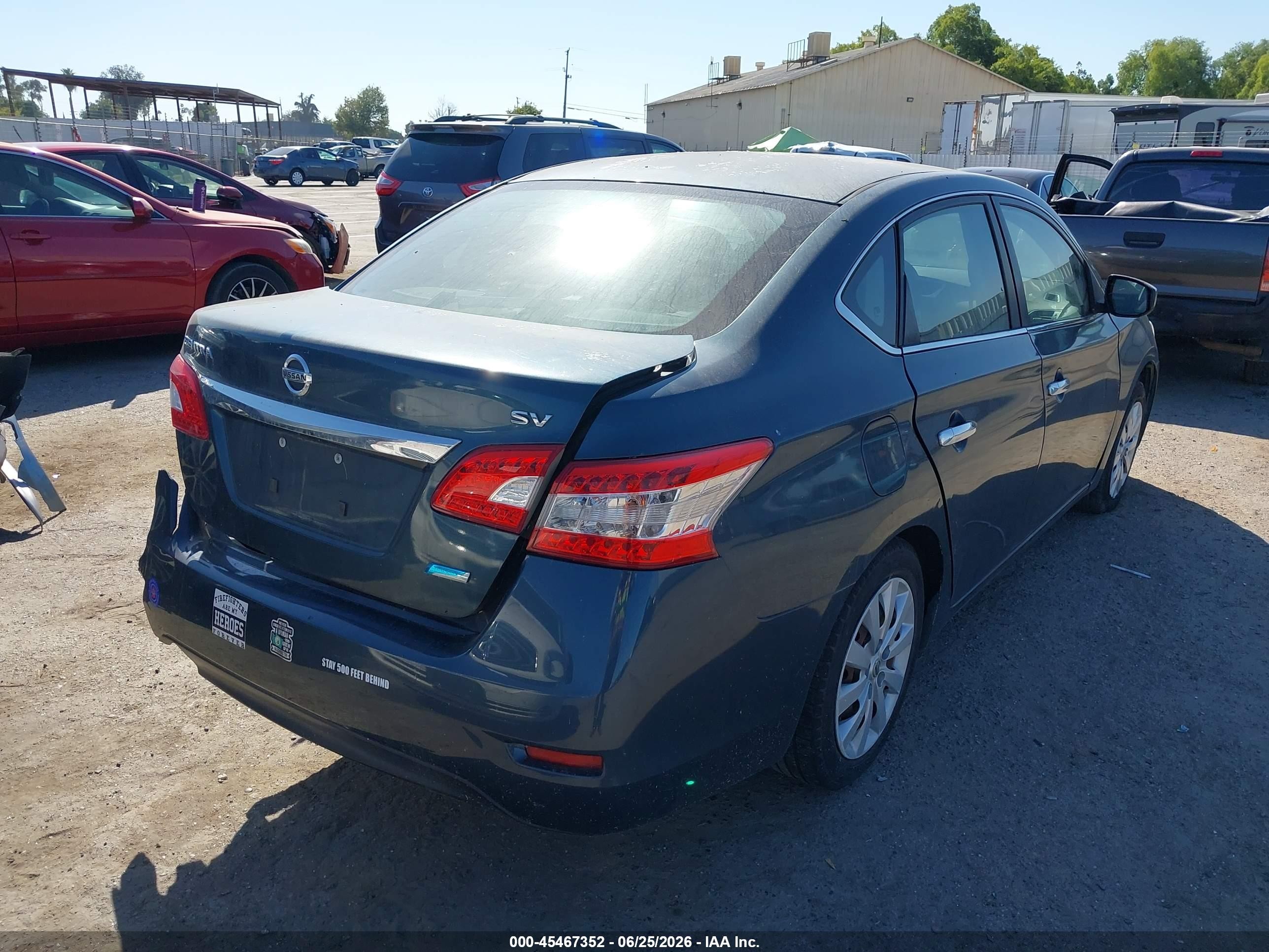 2014 Nissan Sentra Sv Dark Blue vin: 3N1AB7AP9EY221065