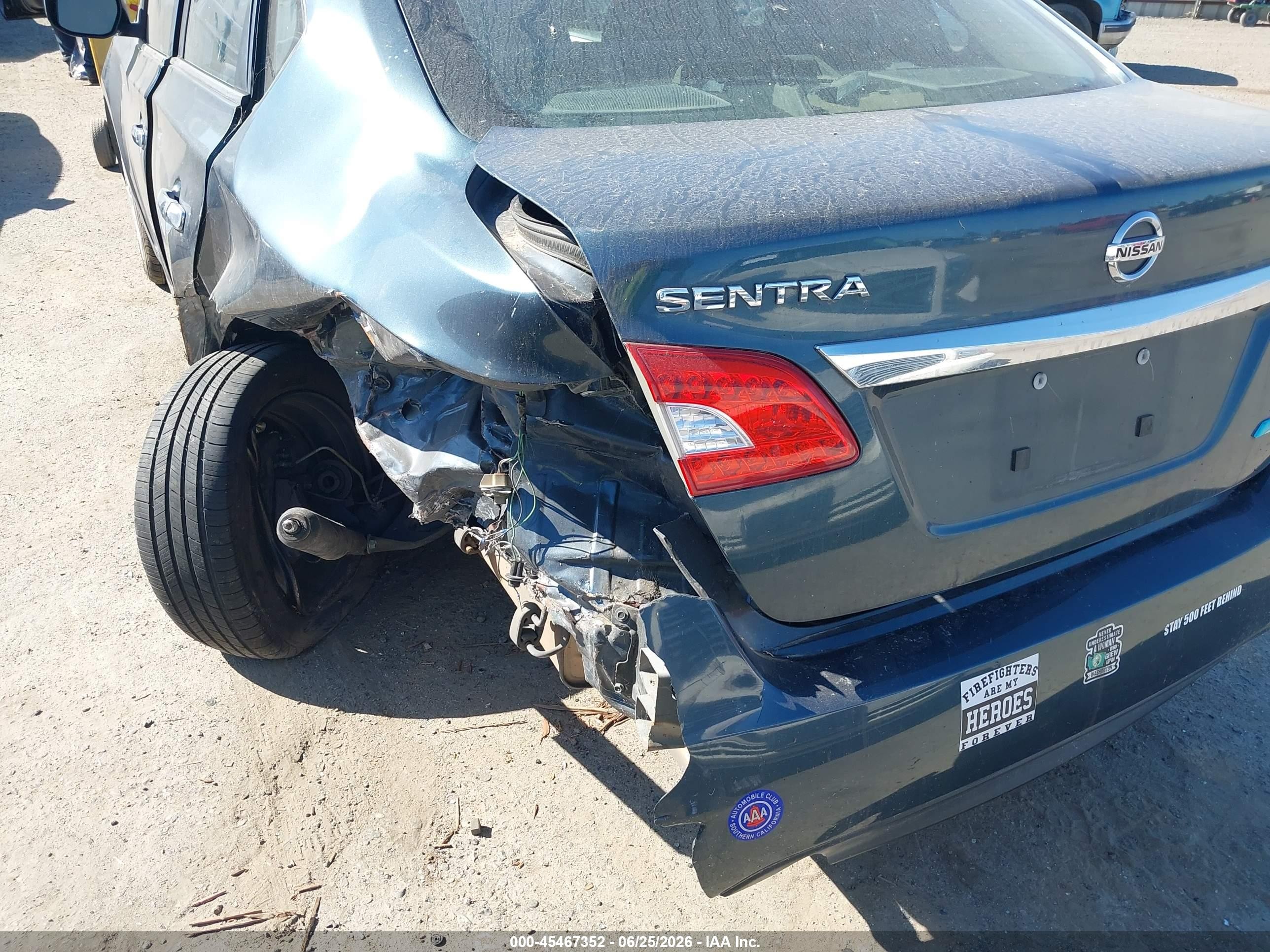 2014 Nissan Sentra Sv Dark Blue vin: 3N1AB7AP9EY221065