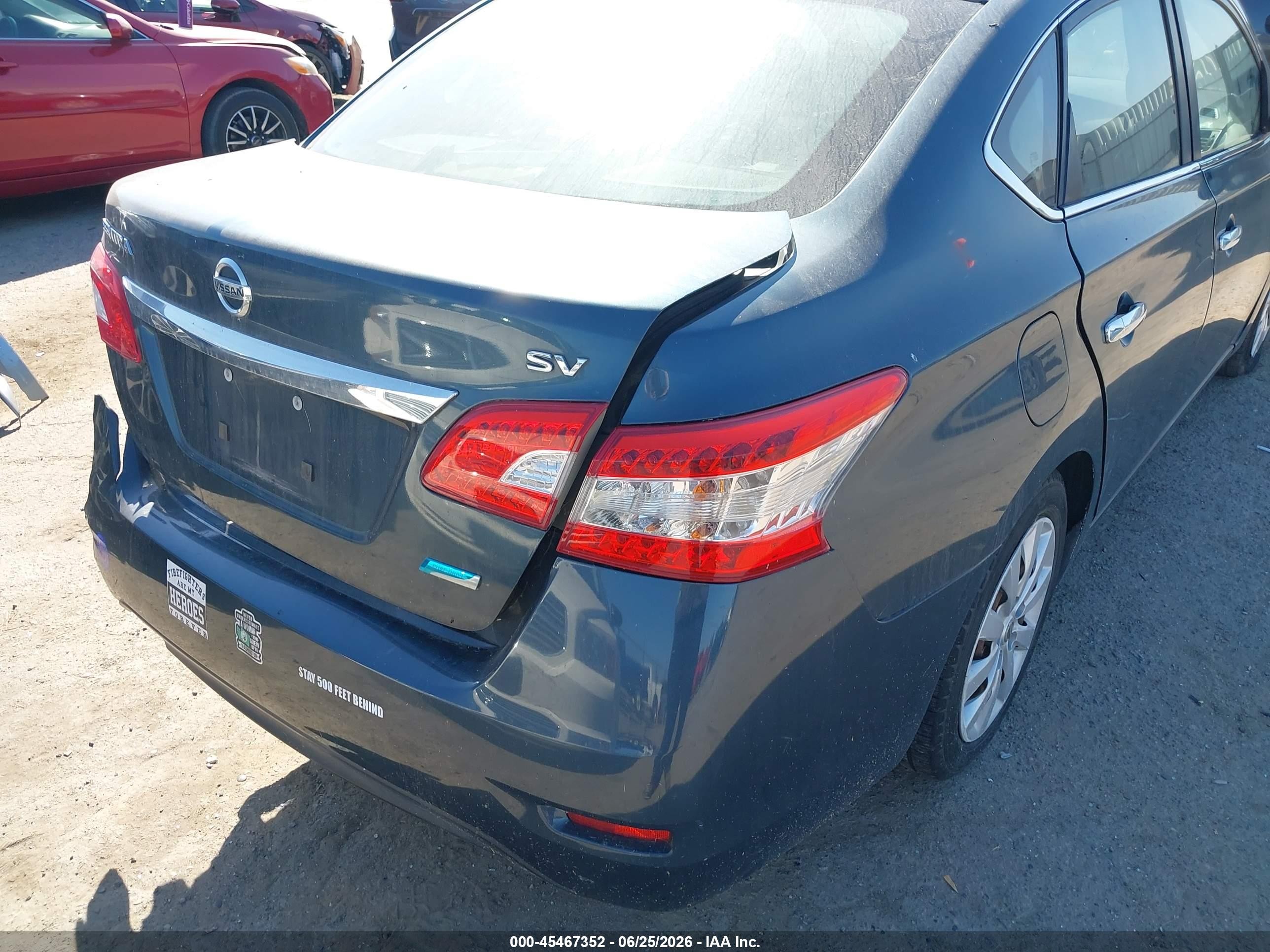2014 Nissan Sentra Sv Dark Blue vin: 3N1AB7AP9EY221065