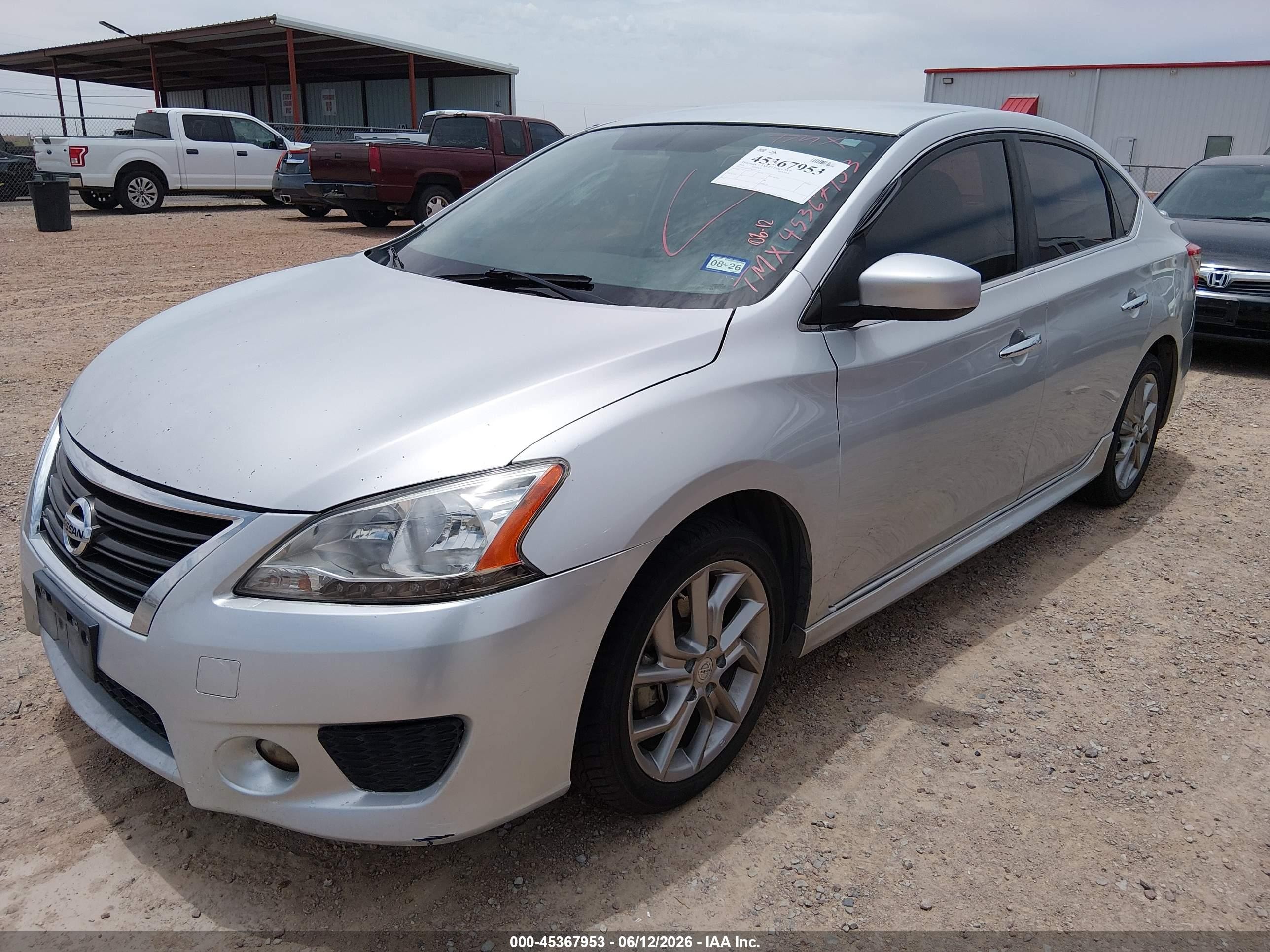 2014 Nissan Sentra Sr Silver vin: 3N1AB7AP9EY231028