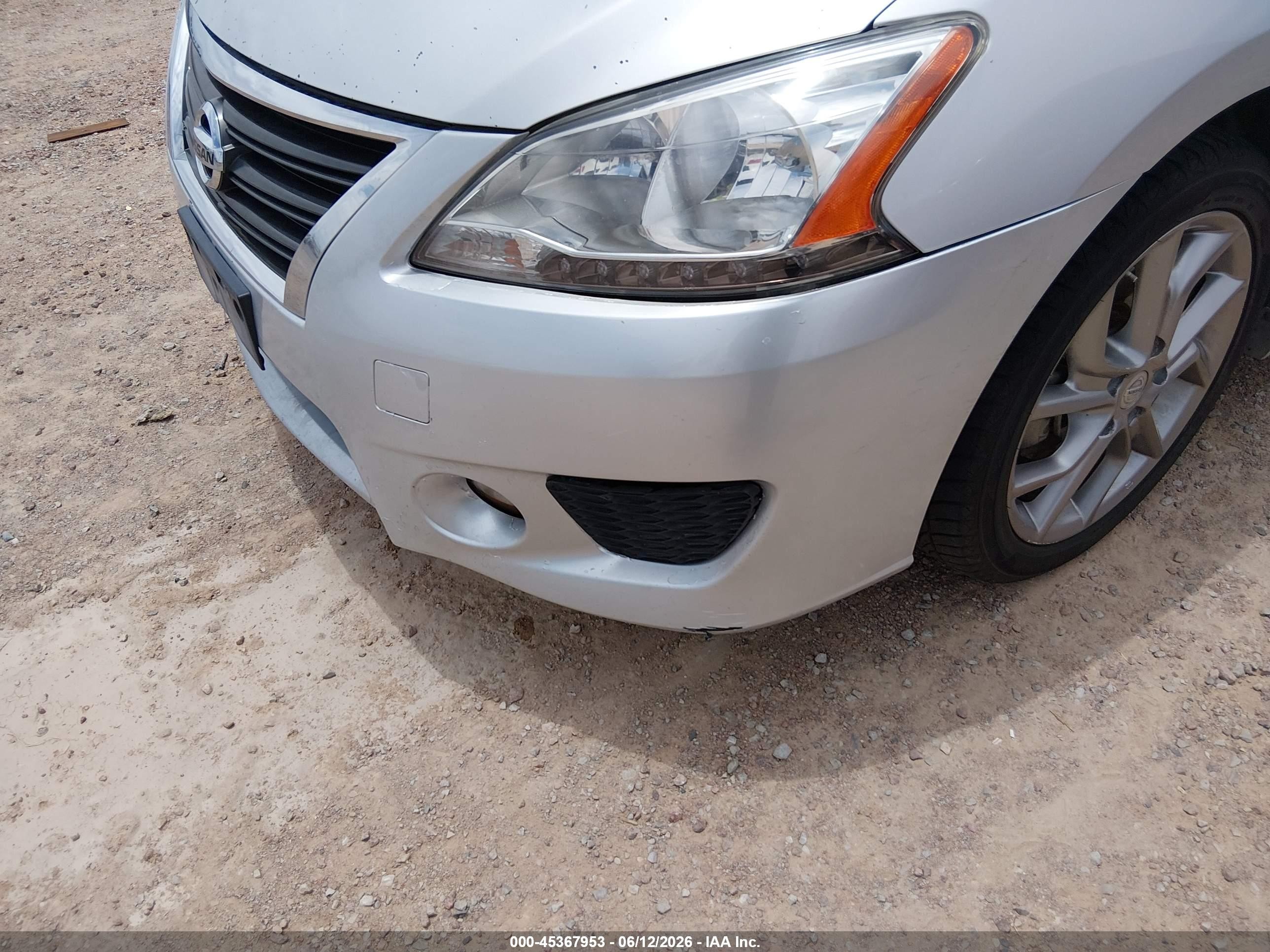 2014 Nissan Sentra Sr Silver vin: 3N1AB7AP9EY231028