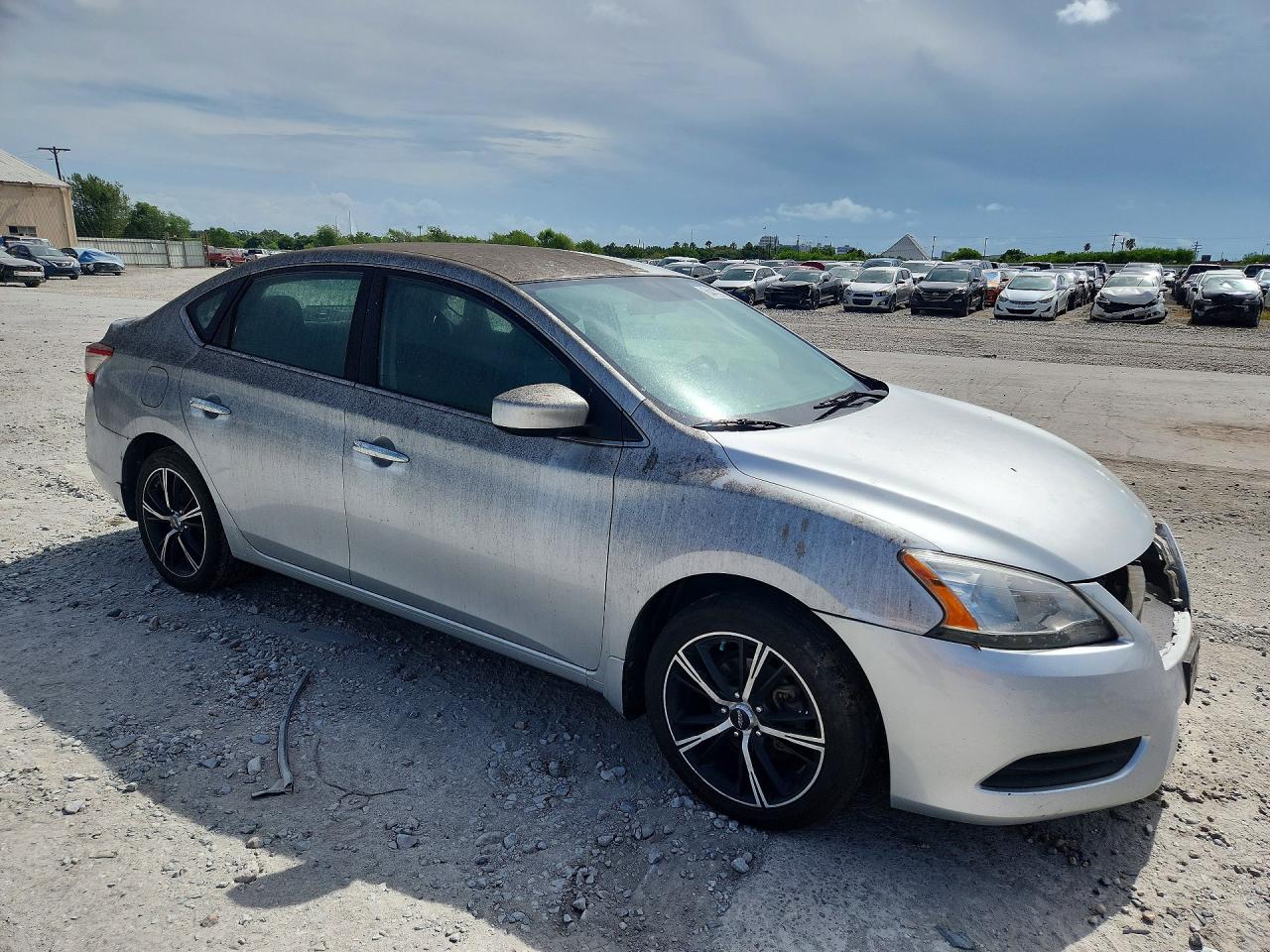 2014 Nissan Sentra Sv Silver vin: 3N1AB7AP9EY236682