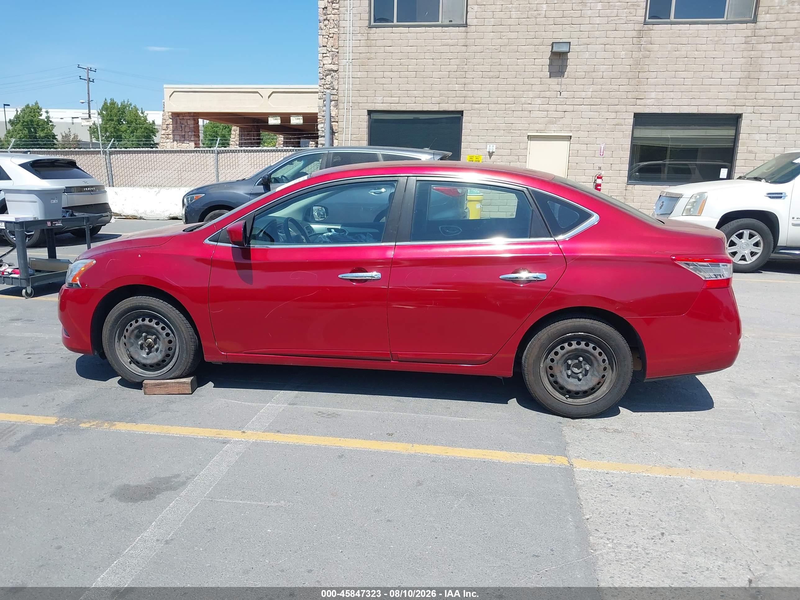 2014 Nissan Sentra S Red vin: 3N1AB7AP9EY242076